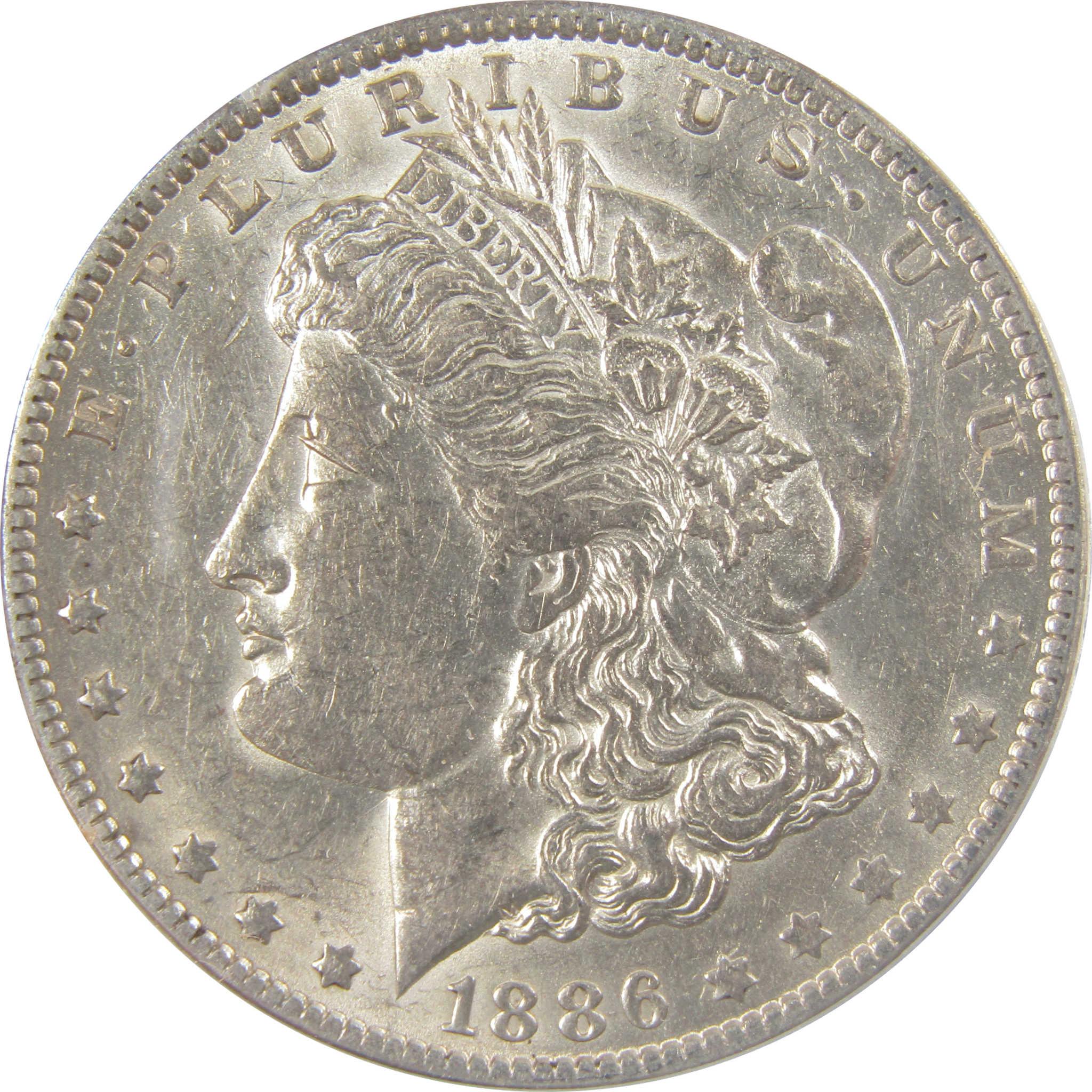 1886 O Morgan Silver Dollar AU 55 ANACS $1 Coin Collectible SKU:I24962 - Morgan coin - Morgan silver dollar - Morgan silver dollar for sale - Profile Coins & Collectibles