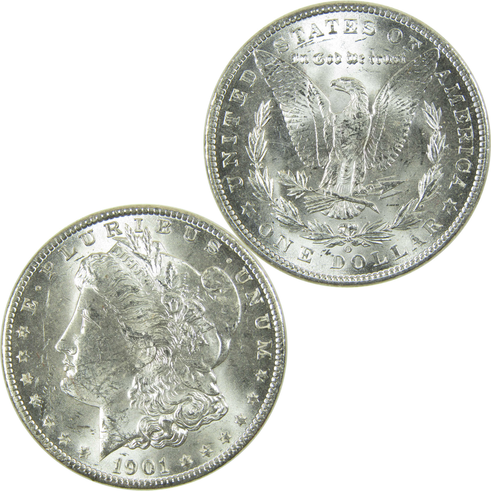 1901 O Morgan Silver Dollar Uncirculated Mint State $1 Coin SKU:I28385