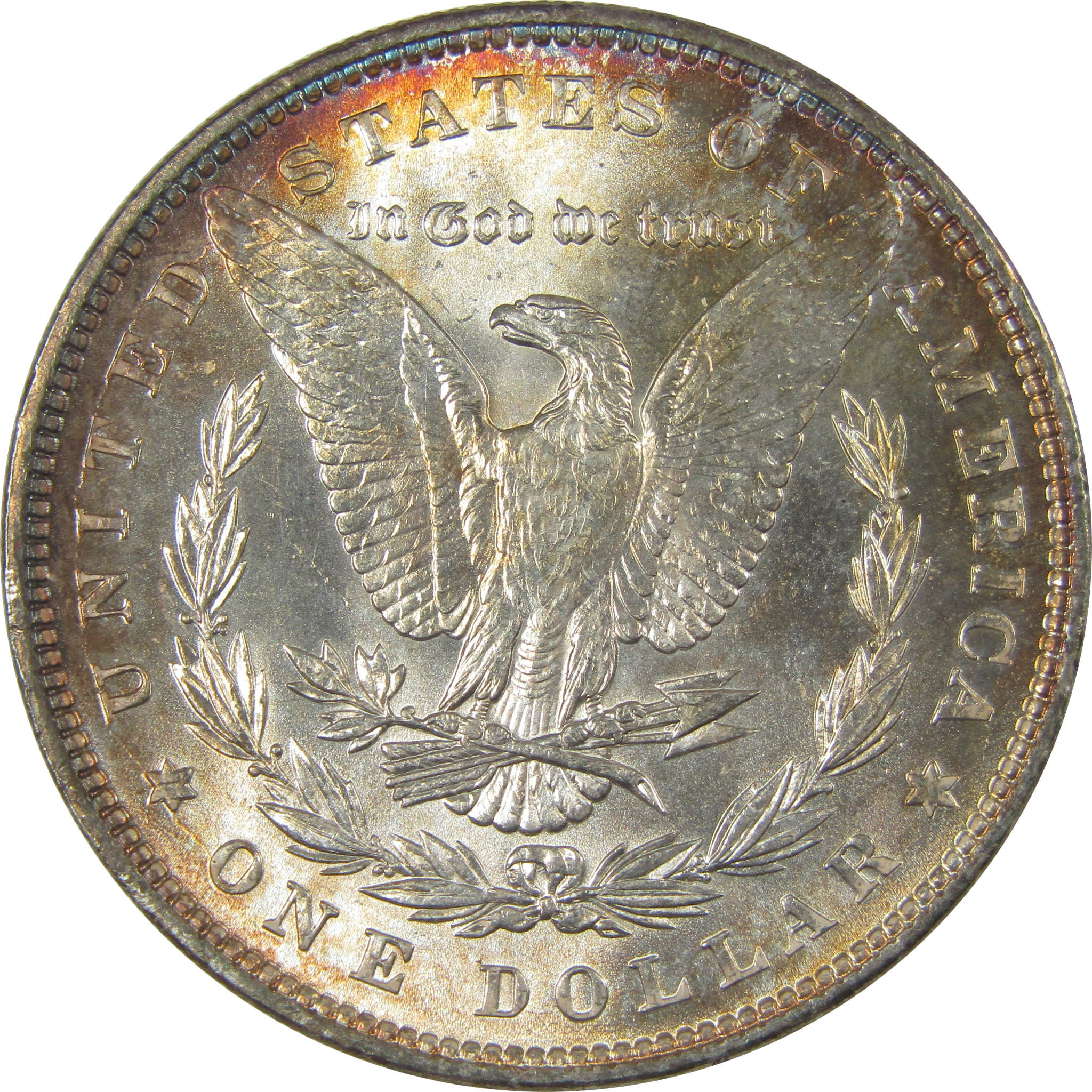 1888 Morgan Dollar Uncirculated Silver $1 Coin Toned SKU:CPC1002