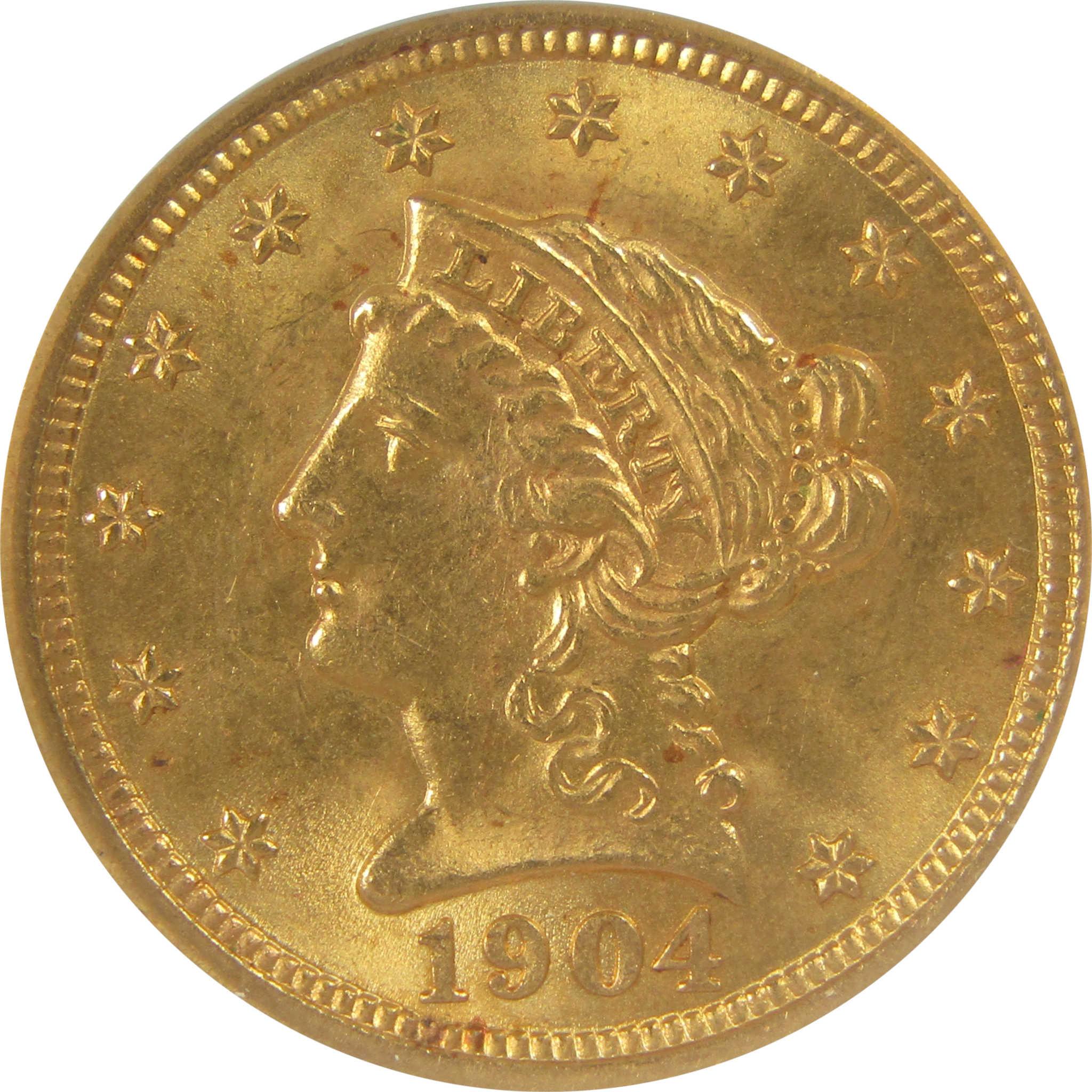 1904 Liberty Head Gold Quarter Eagle MS 63 ANACS SKU:I25059