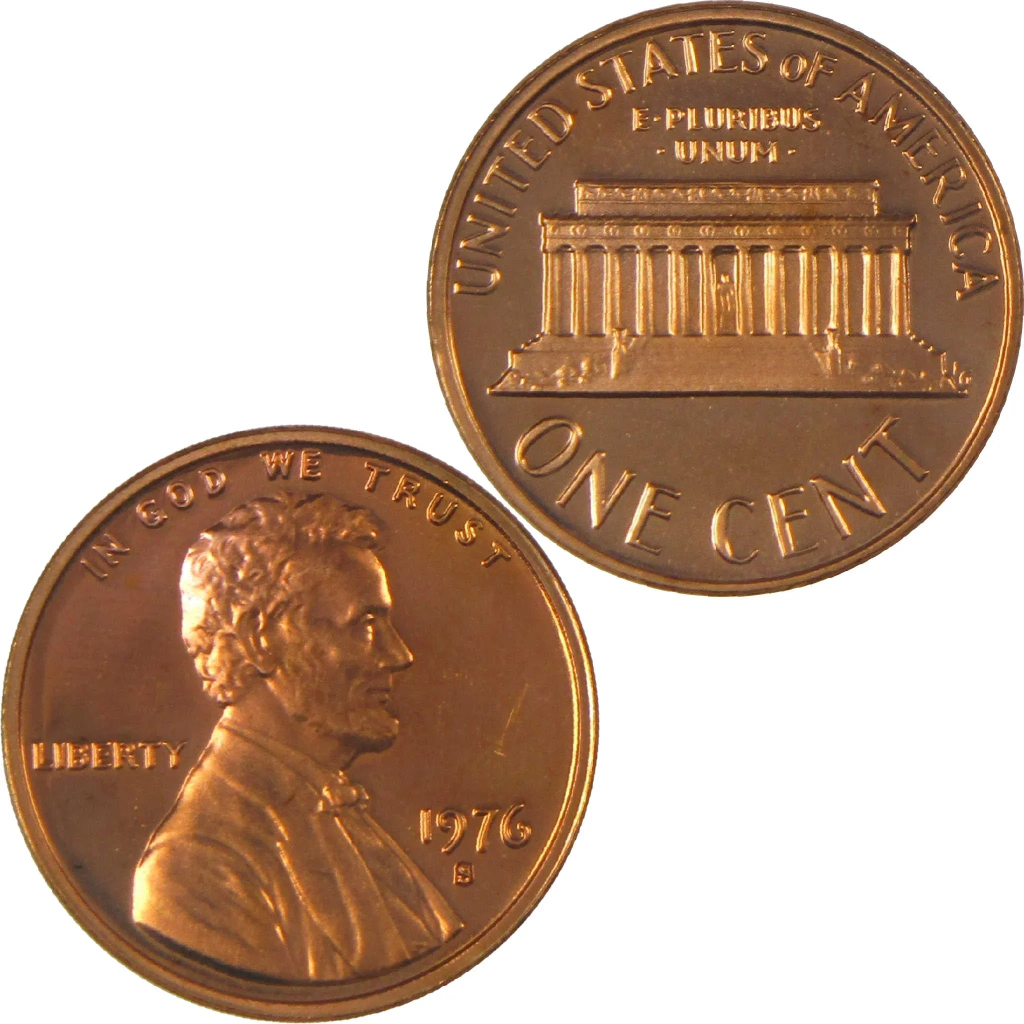 1976 S Lincoln Memorial Cent Choice Proof Penny 1c Coin