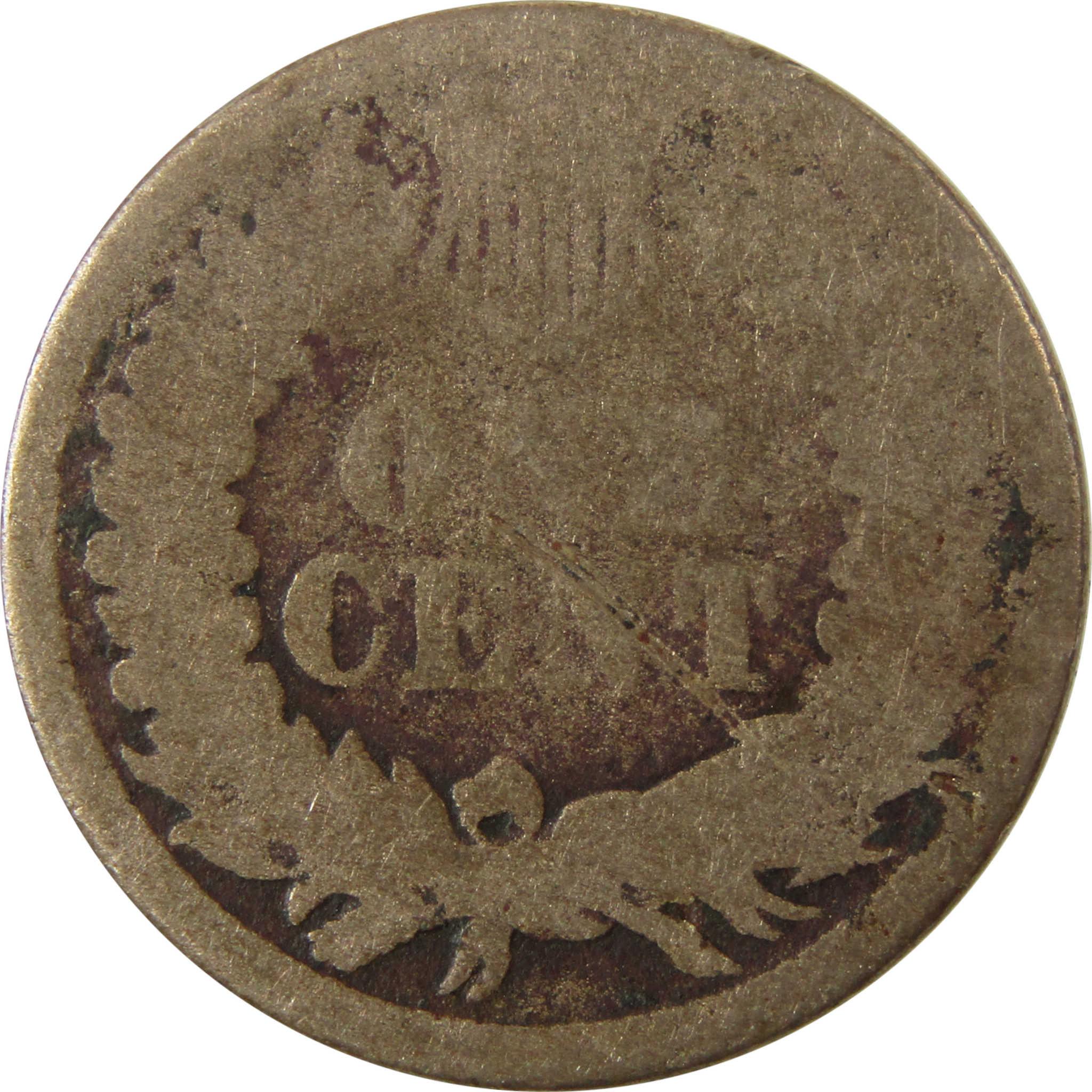 1861 Indian Head Cent G Good Details Penny 1c Coin SKU:CP1206