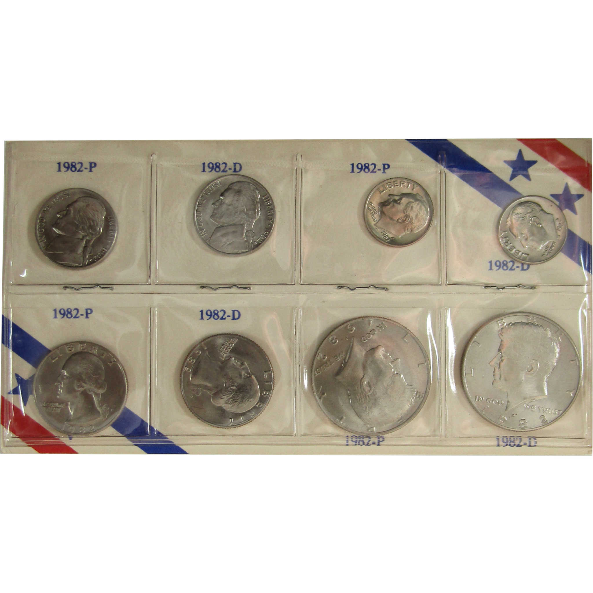 1982 P&D Unofficial 15-Coin Uncirculated Mint Set SKU:I28194