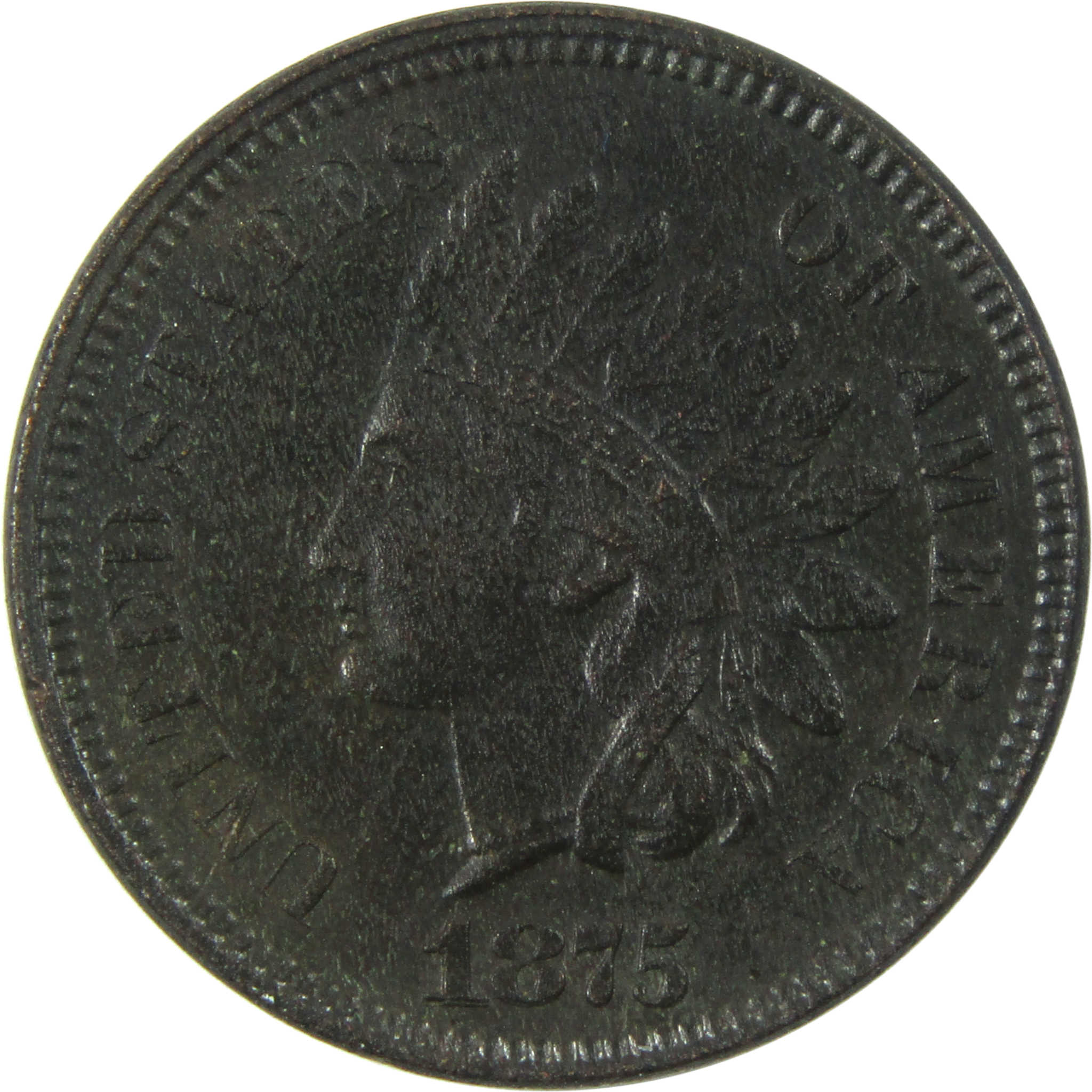 1875 Indian Head Cent XF EF Extremely Fine Details Penny 1c SKU:I14099