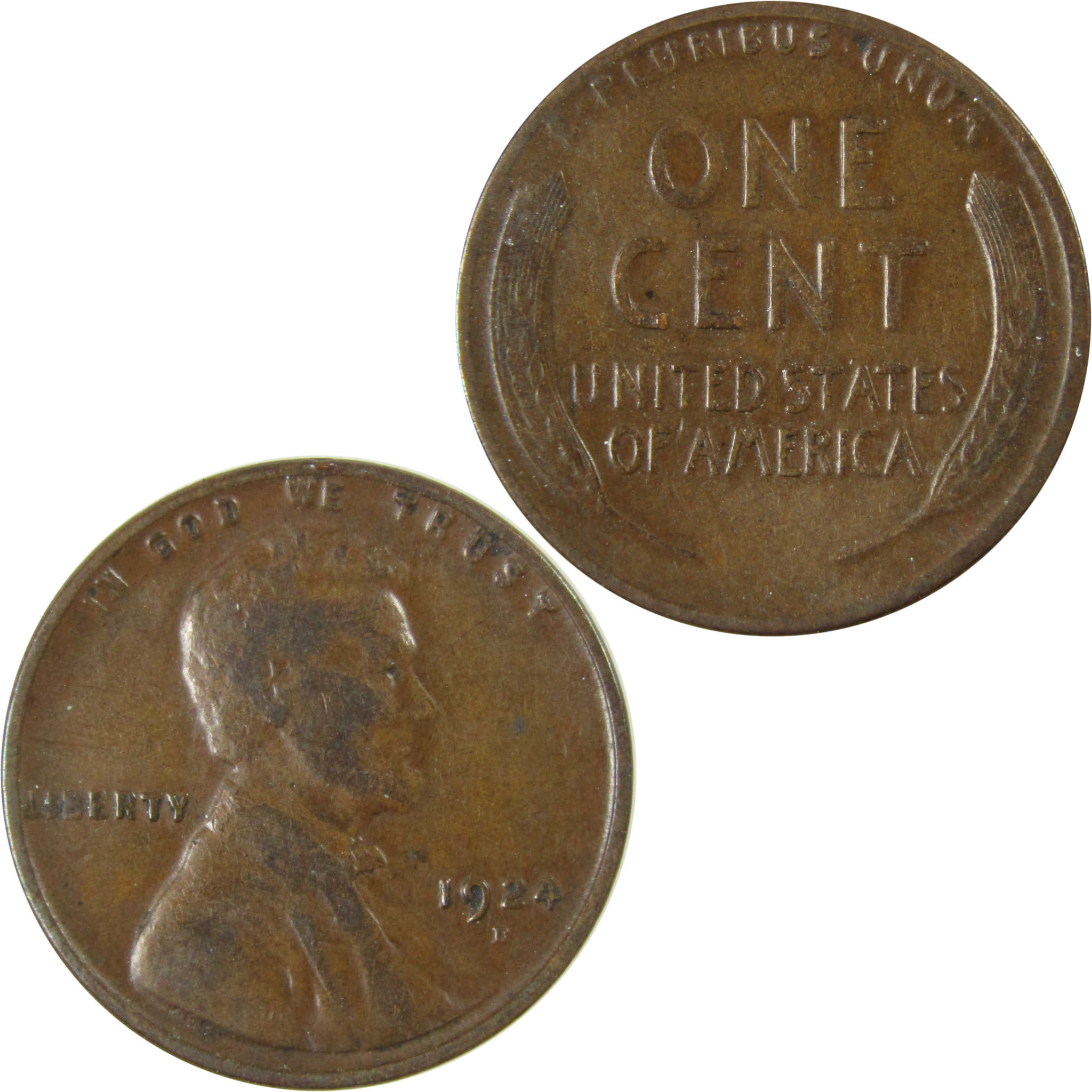 1924 D Lincoln Wheat Cent VG Very Good Penny 1c Coin SKU:I26304