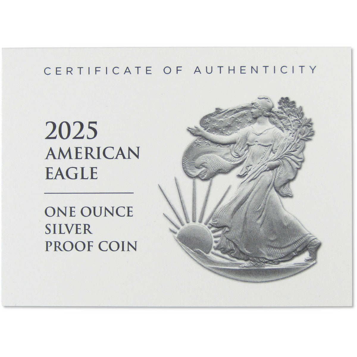 2025 S American Silver Eagle Proof $1 Coin Collectible OGP COA