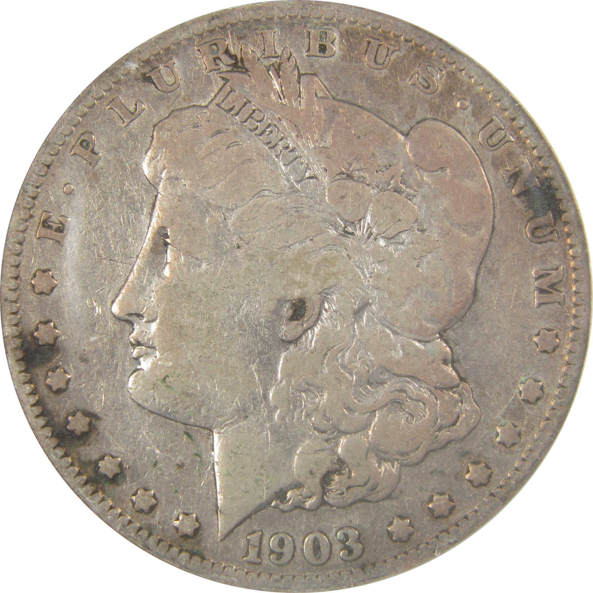 1903 S Morgan Dollar F 12 Details ANACS Silver $1 Coin SKU:I21700 - Morgan coin - Morgan silver dollar - Morgan silver dollar for sale - Profile Coins & Collectibles