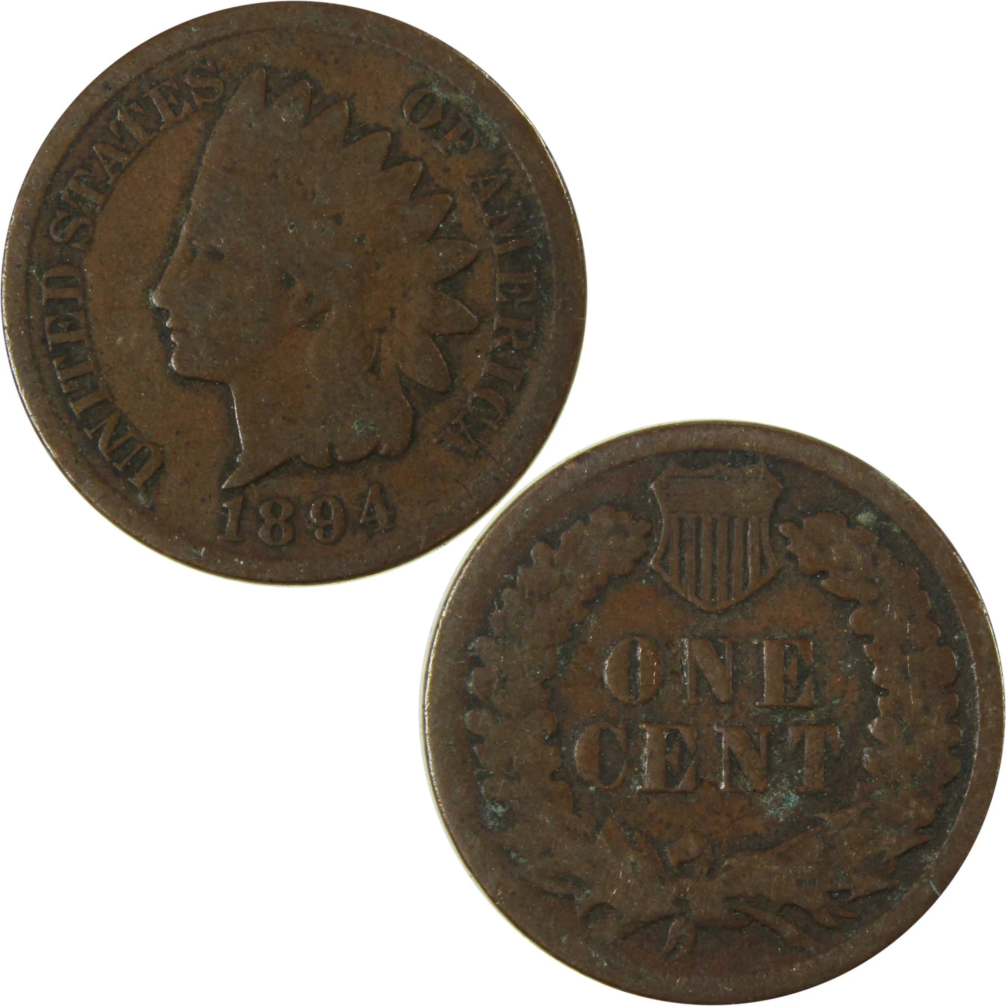 1894 Indian Head Cent G Good Penny 1c Coin Collectible SKU:I26561