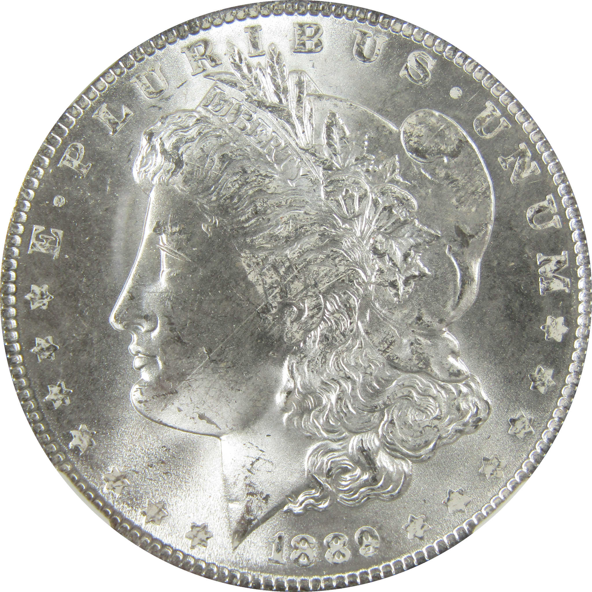 1889 Morgan Silver Dollar MS 64 NGC Uncirculated $1 Coin SKU:I27903