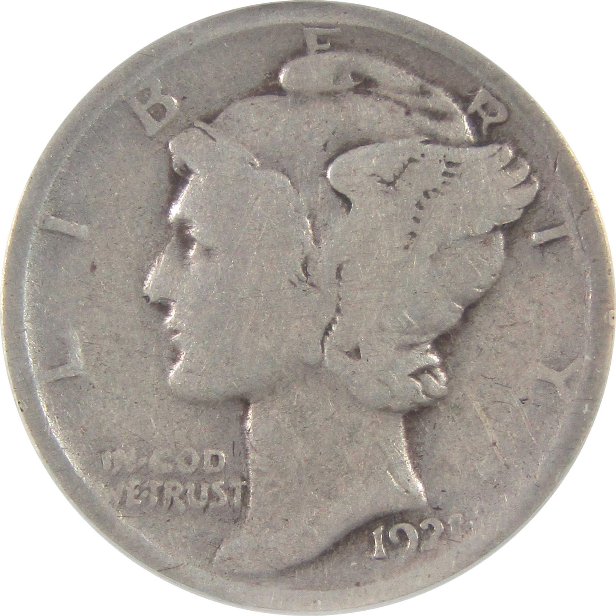 1921 Mercury Dime G 4 ANACS Silver 10c Coin SKU:I18140
