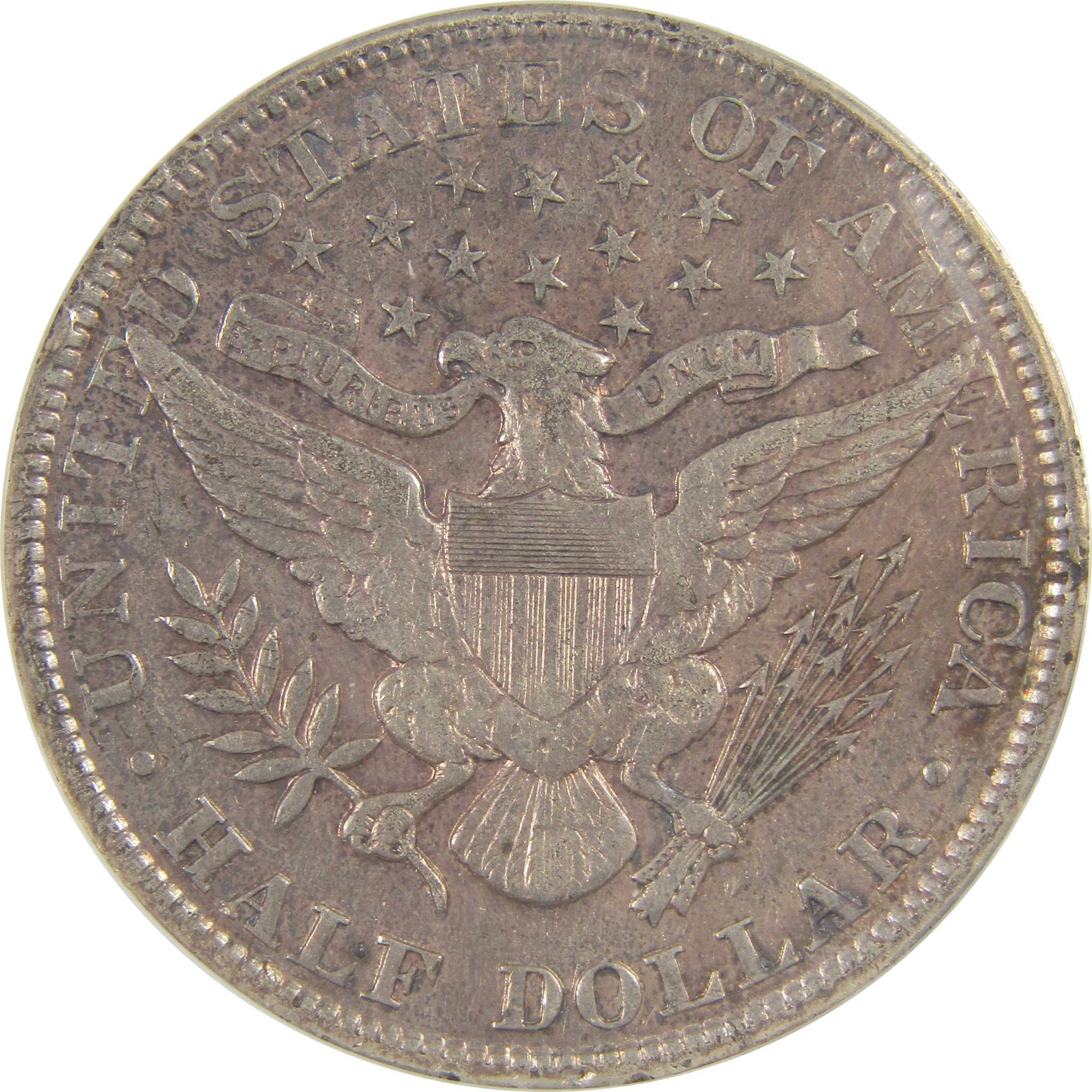 1902 Barber Half Dollar EF 40 Details ANACS Silver SKU:CPC0818