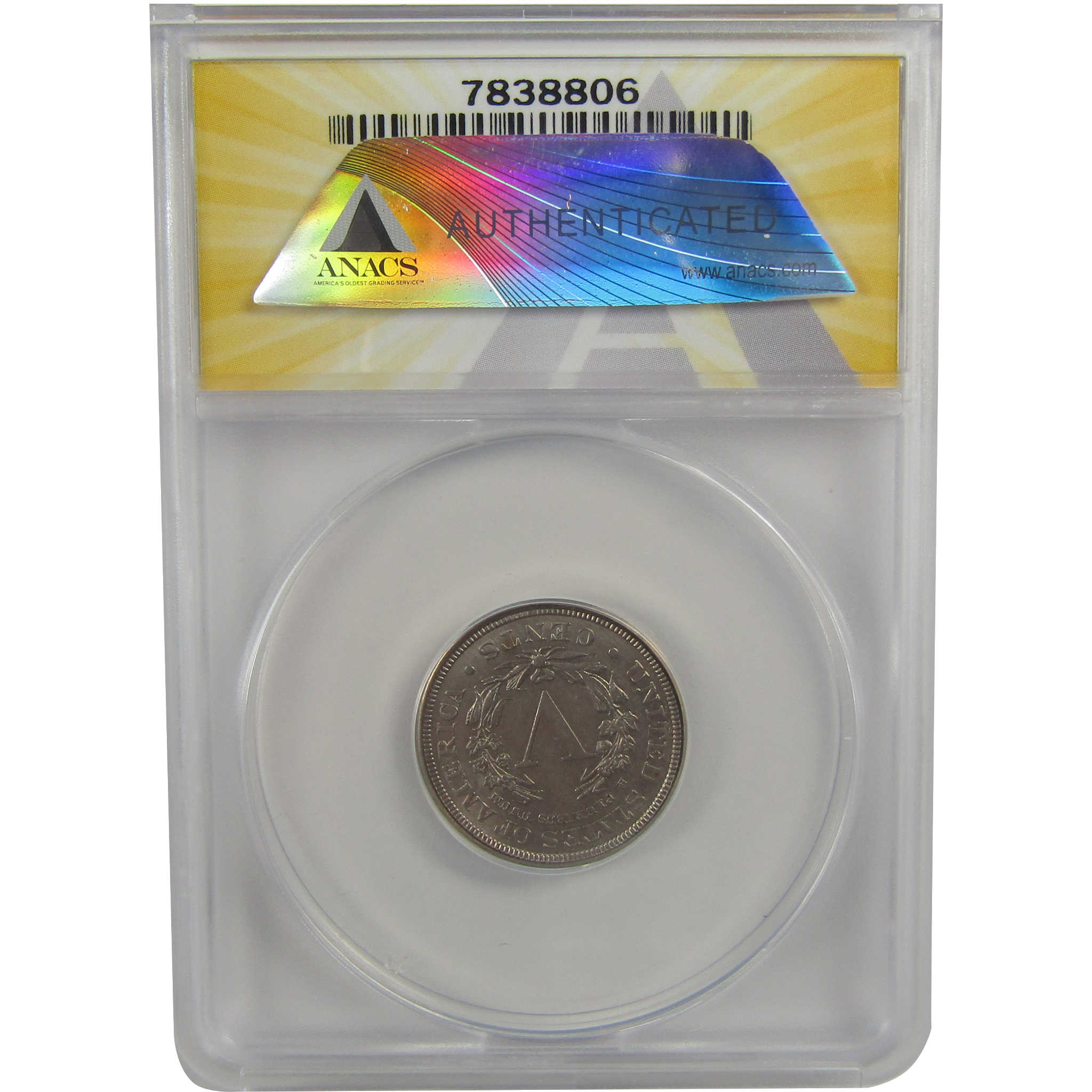 1884 Liberty Head V Nickel AU 55 Details ANACS 5c Coin SKU:I22318