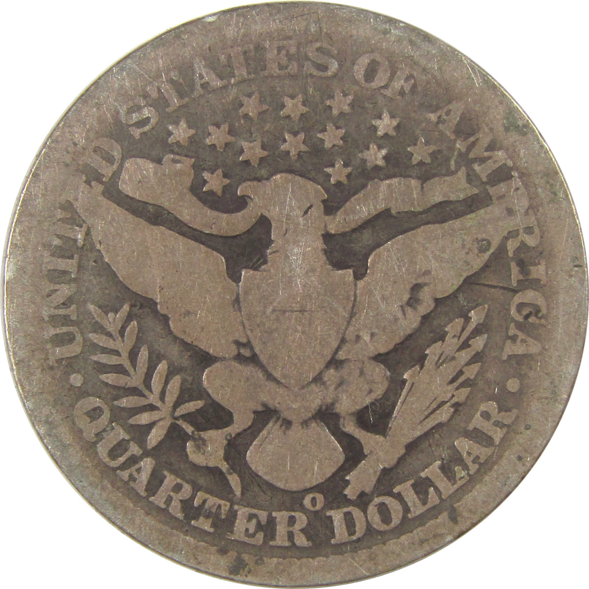 1896 O Barber Quarter AG About Good Silver 25c Coin SKU:I21877