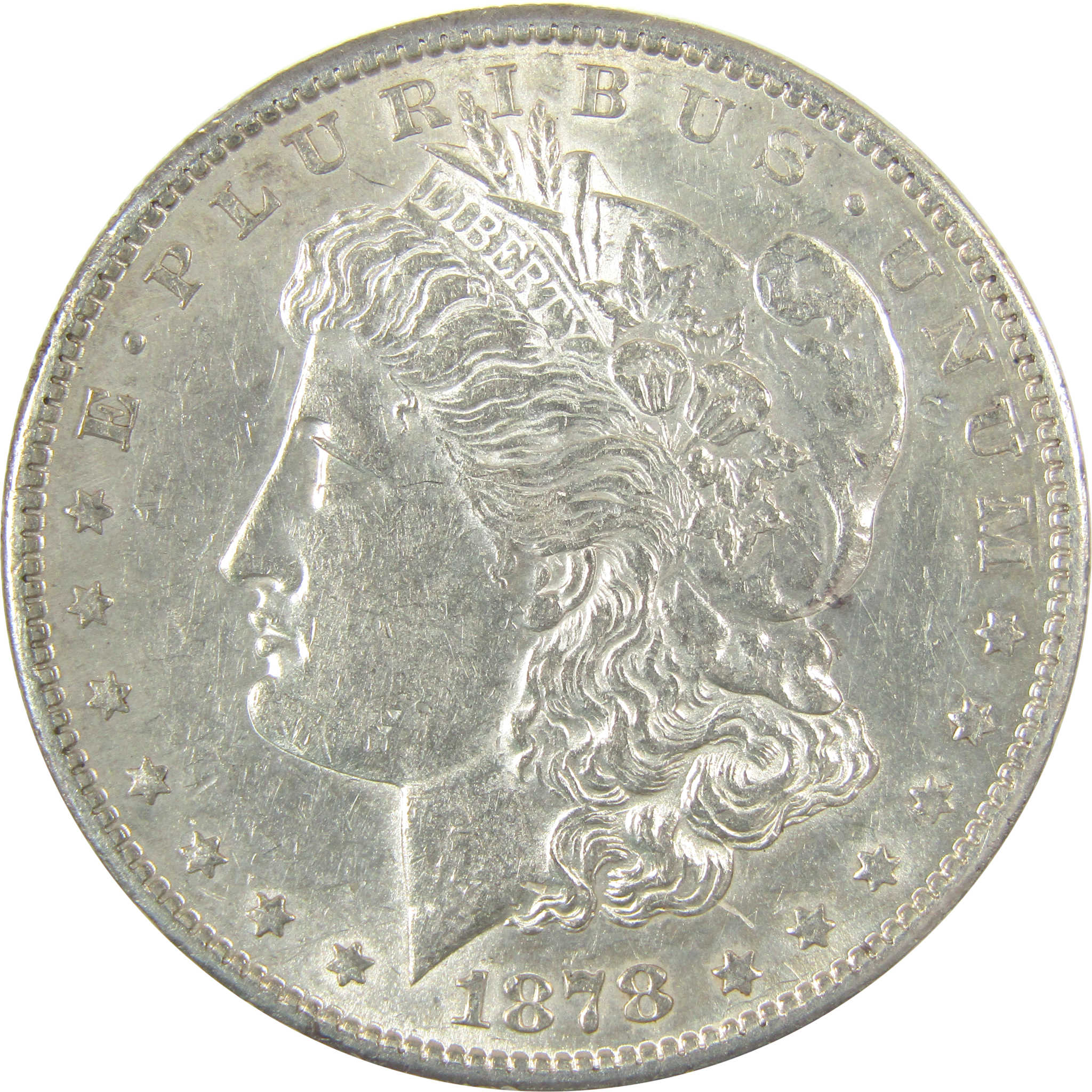 1878 S Morgan Dollar AU About Uncirculated Silver $1 Coin SKU:I19869 - Morgan coin - Morgan silver dollar - Morgan silver dollar for sale - Profile Coins & Collectibles