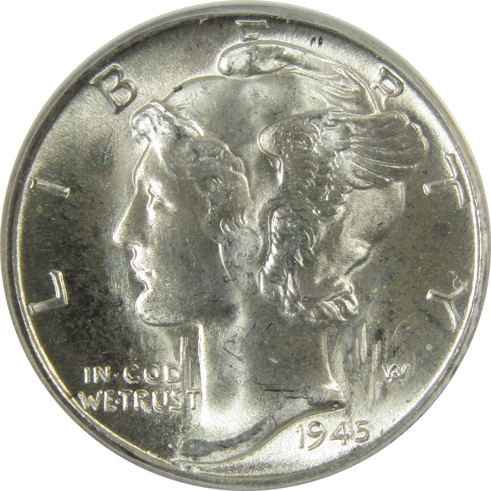 1945 Mercury Silver Dime MS 66 ANACS Uncirculated 10c Coin SKU:I28295