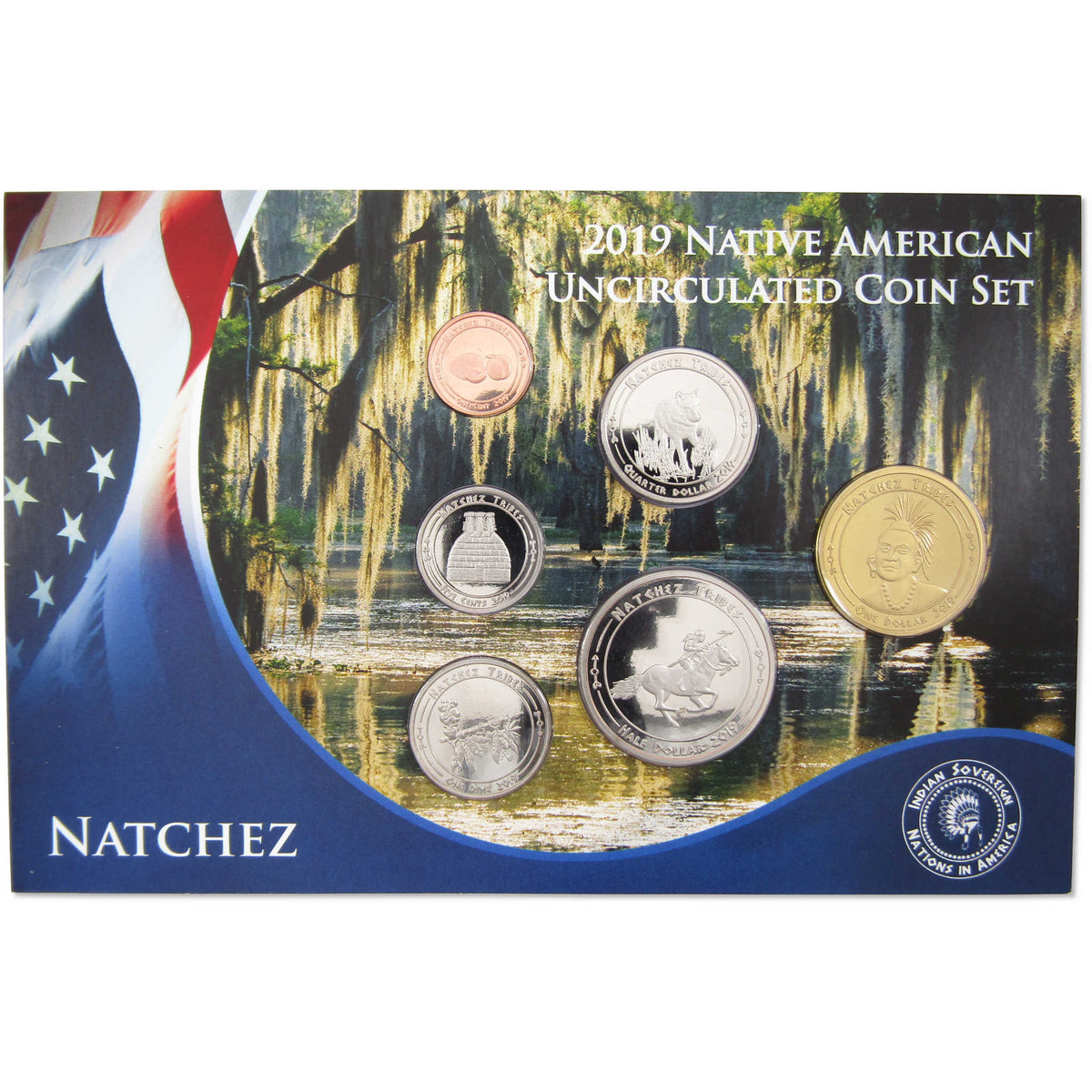 2019 Natchez Sovereign Nation Native American Uncirculated Coin Set