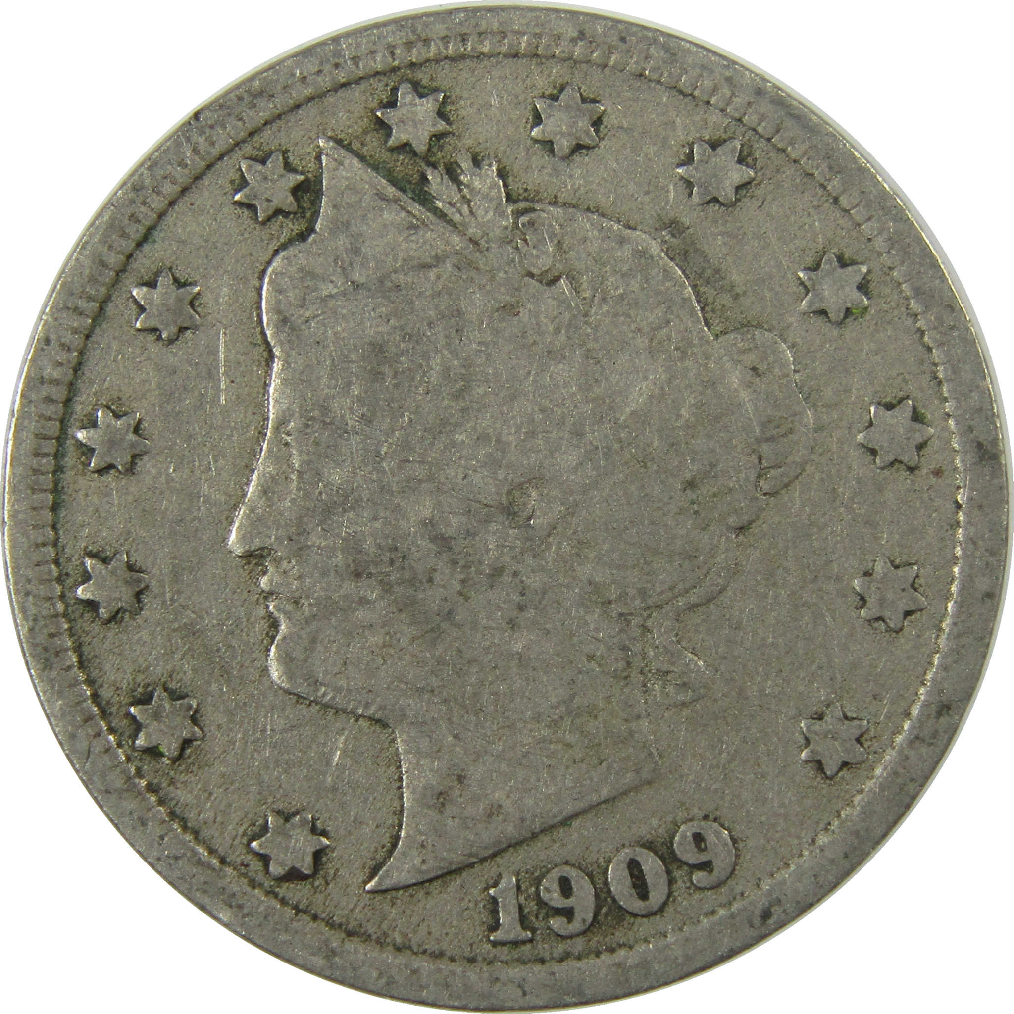 1909 Liberty Head V Nickel G Good 5c Coin Collectible SKU:I26920