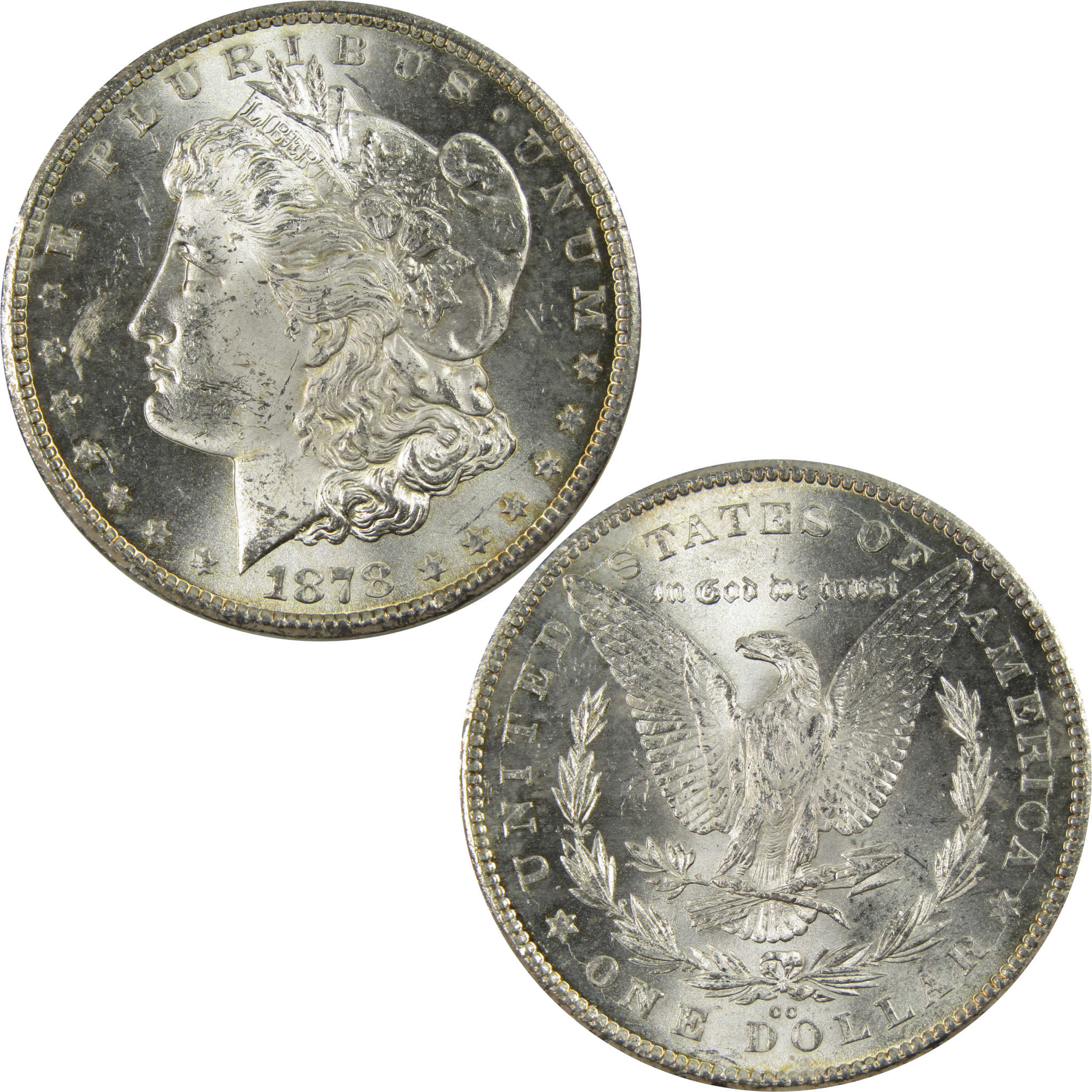 1878 CC Morgan Dollar BU Uncirculated 90% Silver $1 Coin SKU:I7790 - Morgan coin - Morgan silver dollar - Morgan silver dollar for sale - Profile Coins & Collectibles