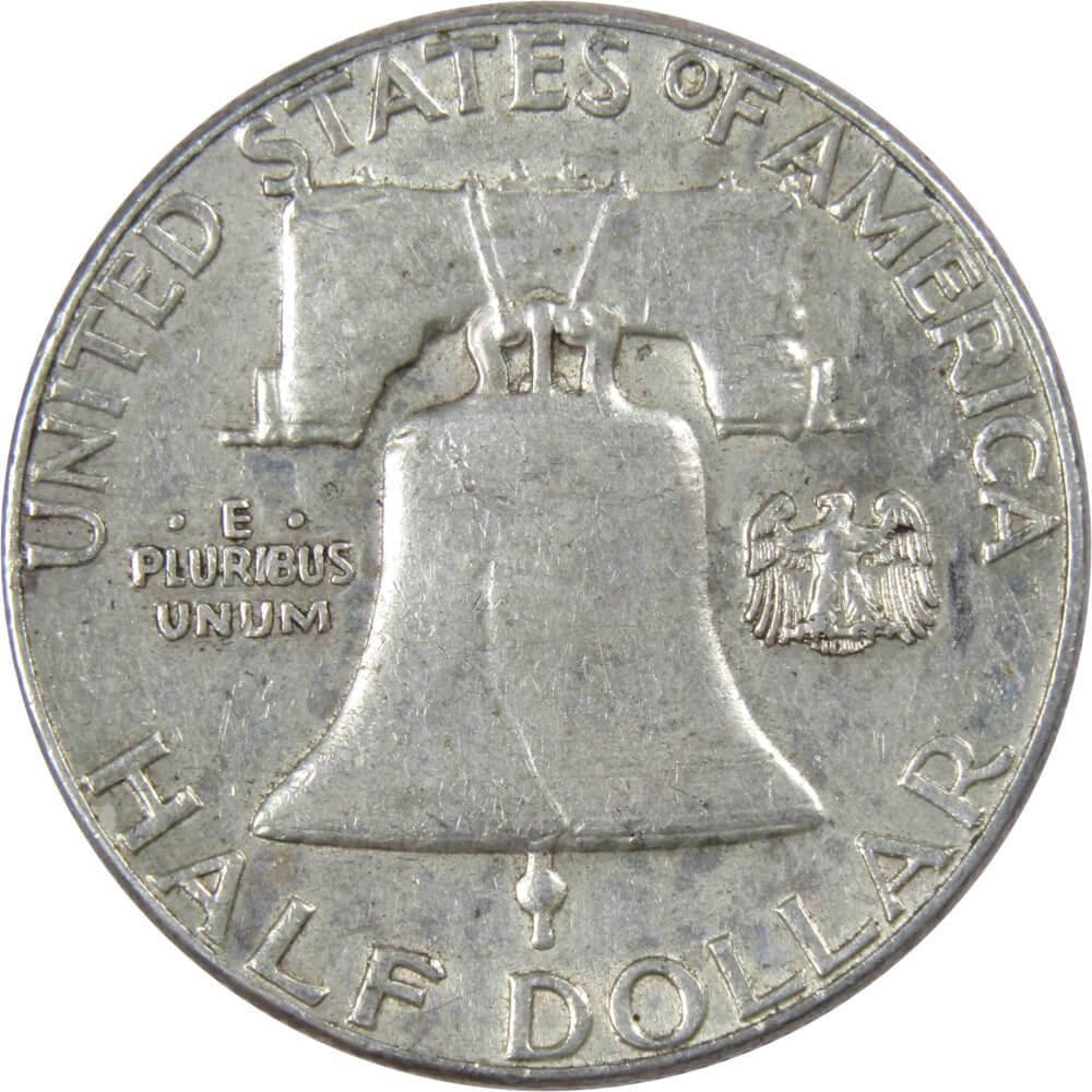 1958 Franklin Half Dollar XF EF Extremely Fine Silver 50c Coin