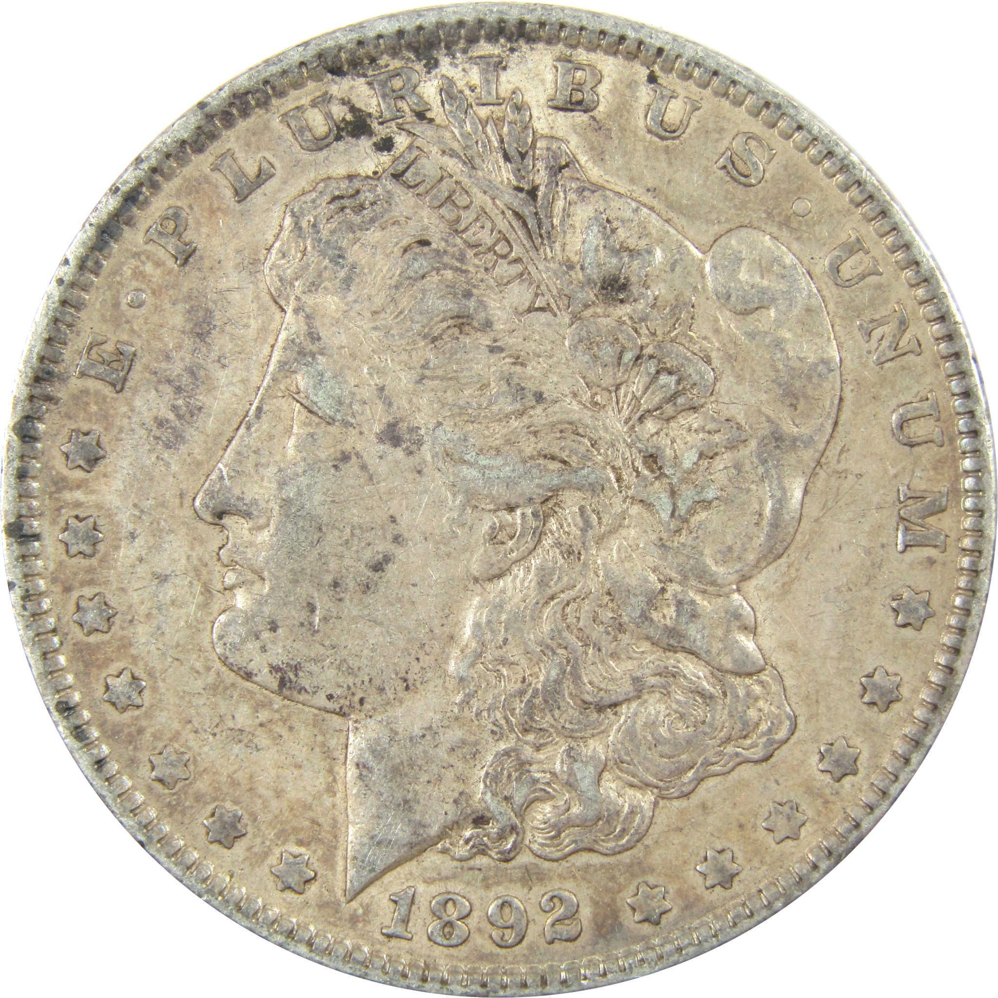 1892 Morgan Silver Dollar XF EF Extremely Fine $1 Coin SKU:I24736 - Morgan coin - Morgan silver dollar - Morgan silver dollar for sale - Profile Coins & Collectibles