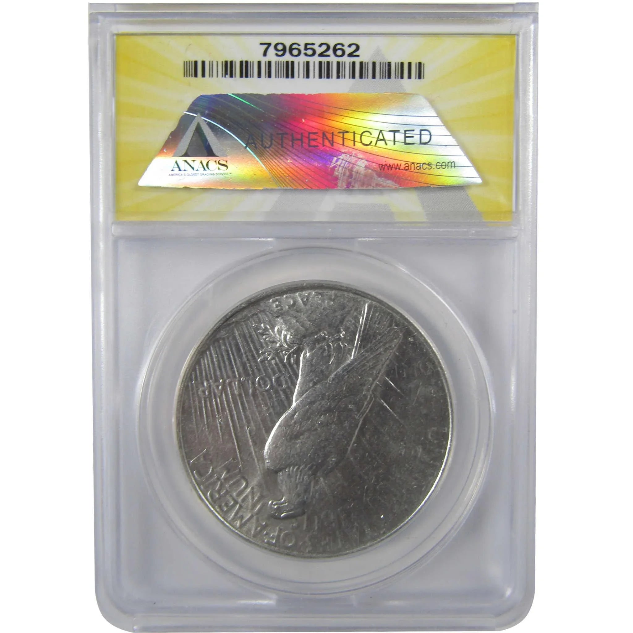 1923 D Peace Silver Dollar AU 55 ANACS $1 Coin SKU:I25638