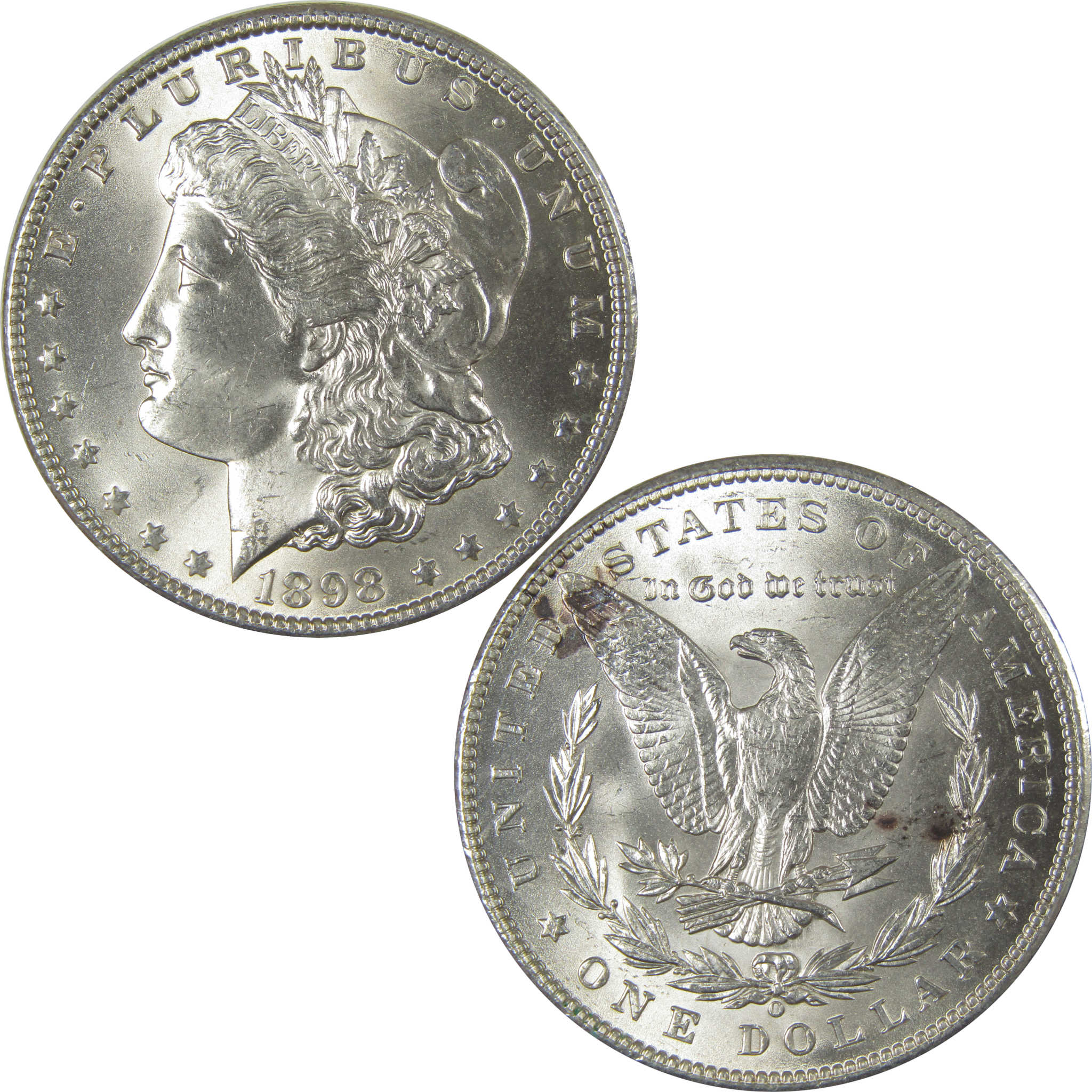 1898 O Morgan Dollar Uncirculated Silver $1 Coin SKU:CPC1006 - Morgan coin - Morgan silver dollar - Morgan silver dollar for sale - Profile Coins & Collectibles