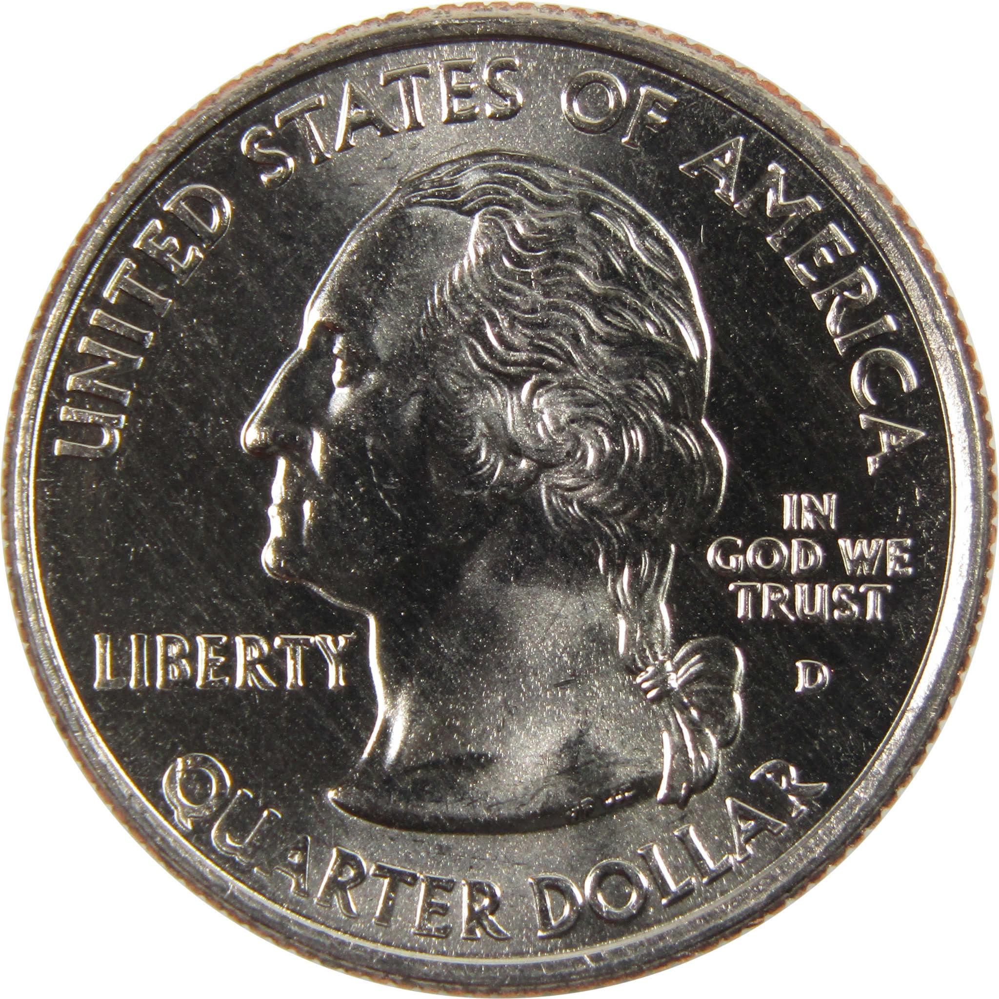 2002 D Mississippi State Quarter BU Uncirculated Clad 25c Coin