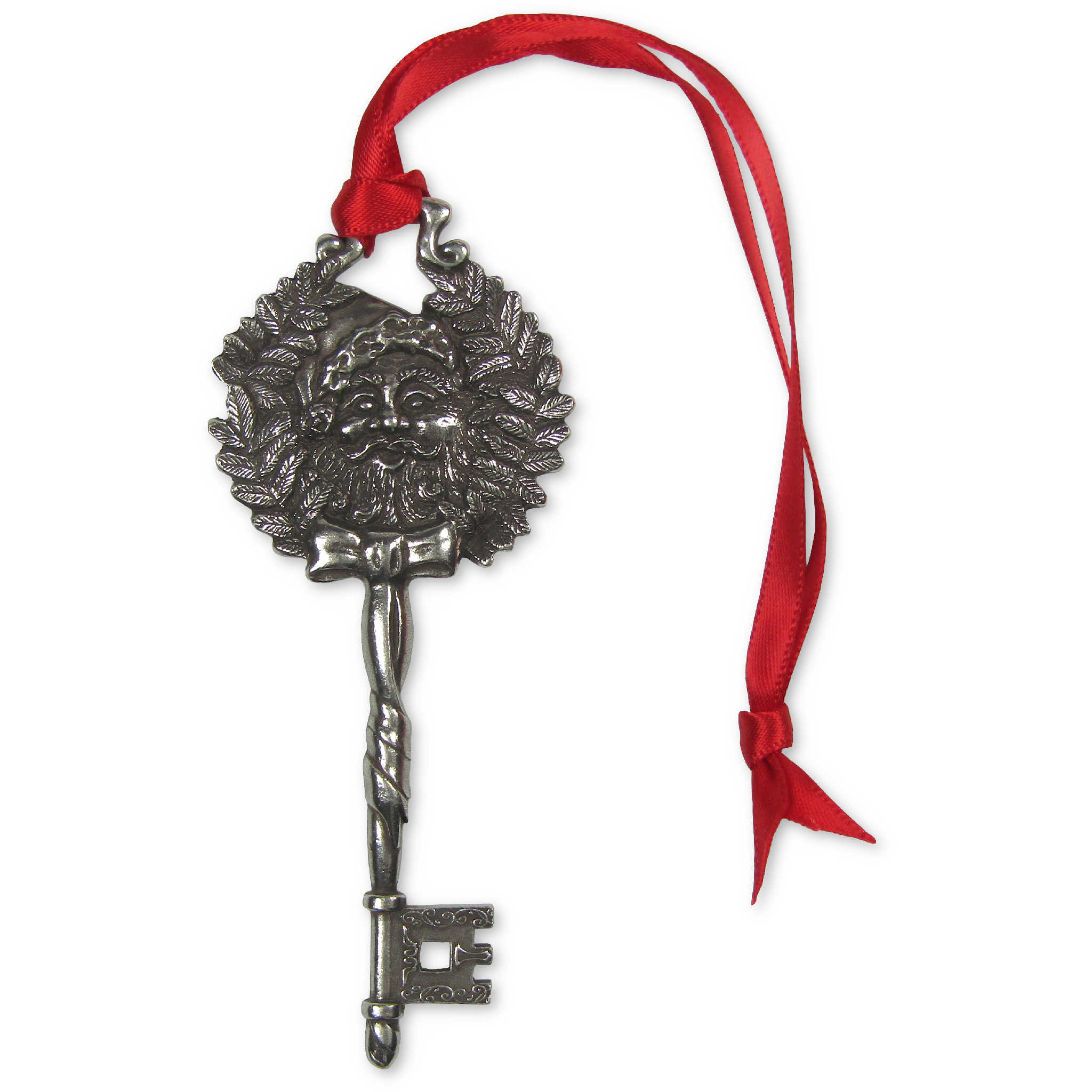 Santa's Key Hand Made Pewter Christmas Ornament with Box
