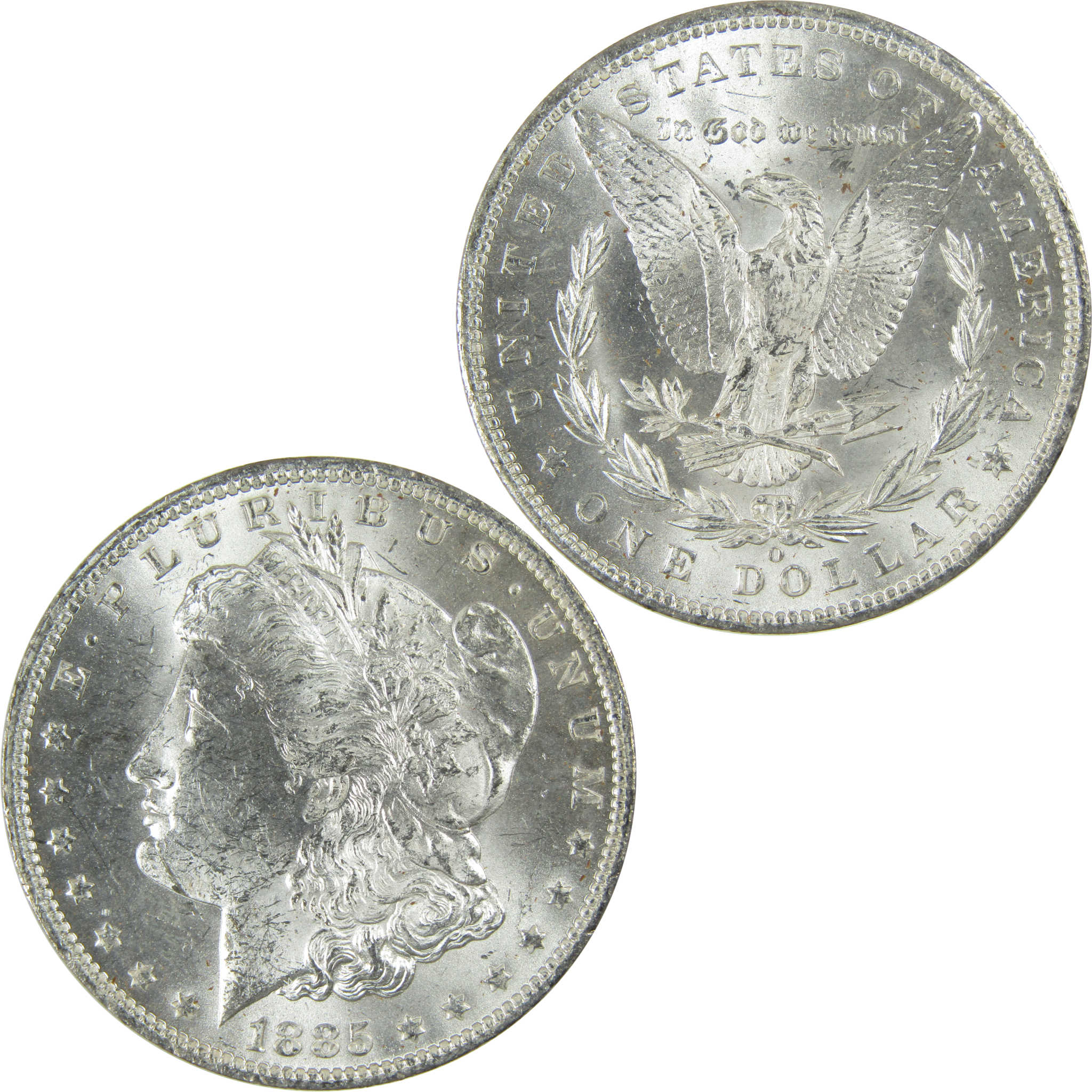 1885 O Morgan Silver Dollar Uncirculated Mint State $1 Coin SKU:I27474