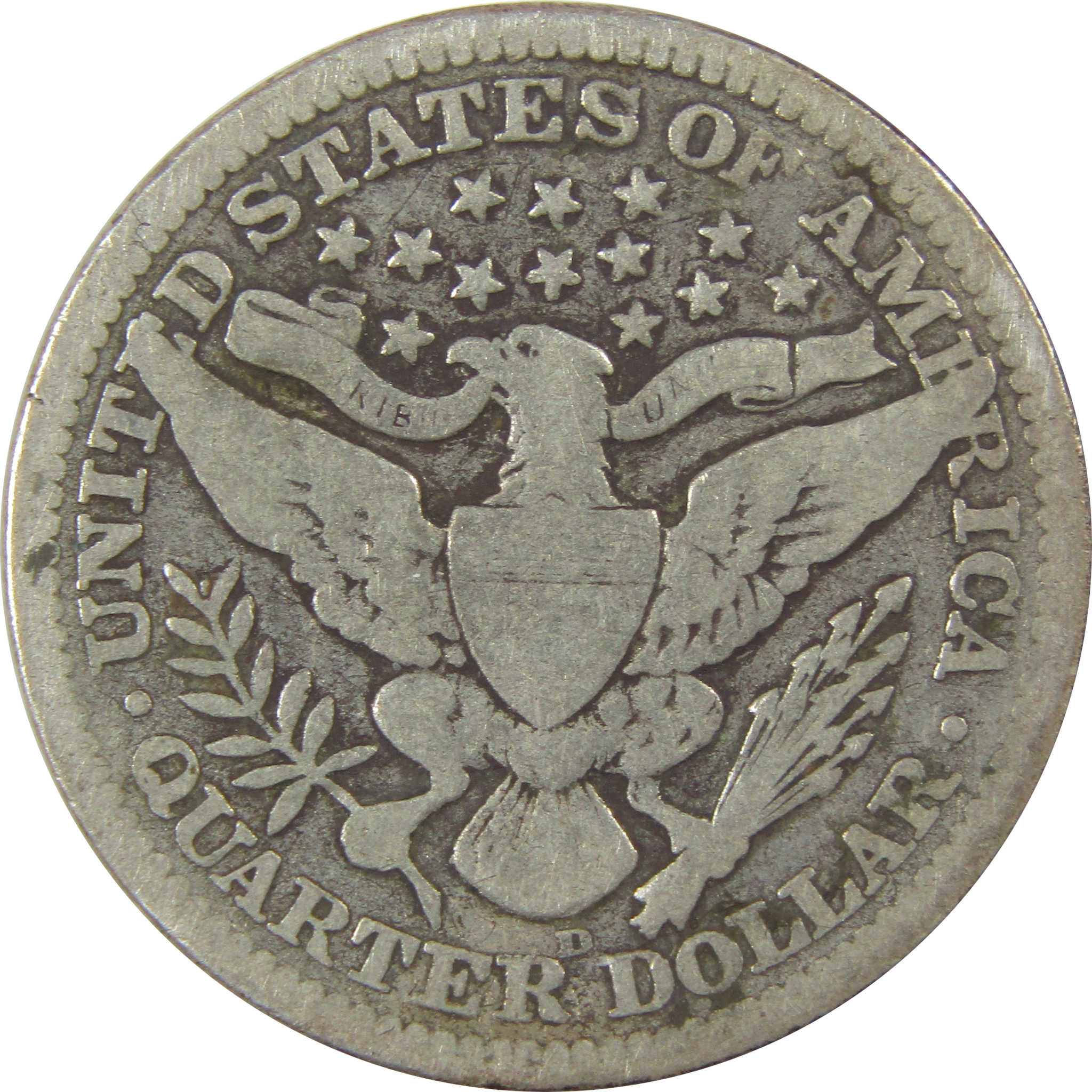 1911 D Barber Quarter G Good Silver 25c Coin SKU:I21839