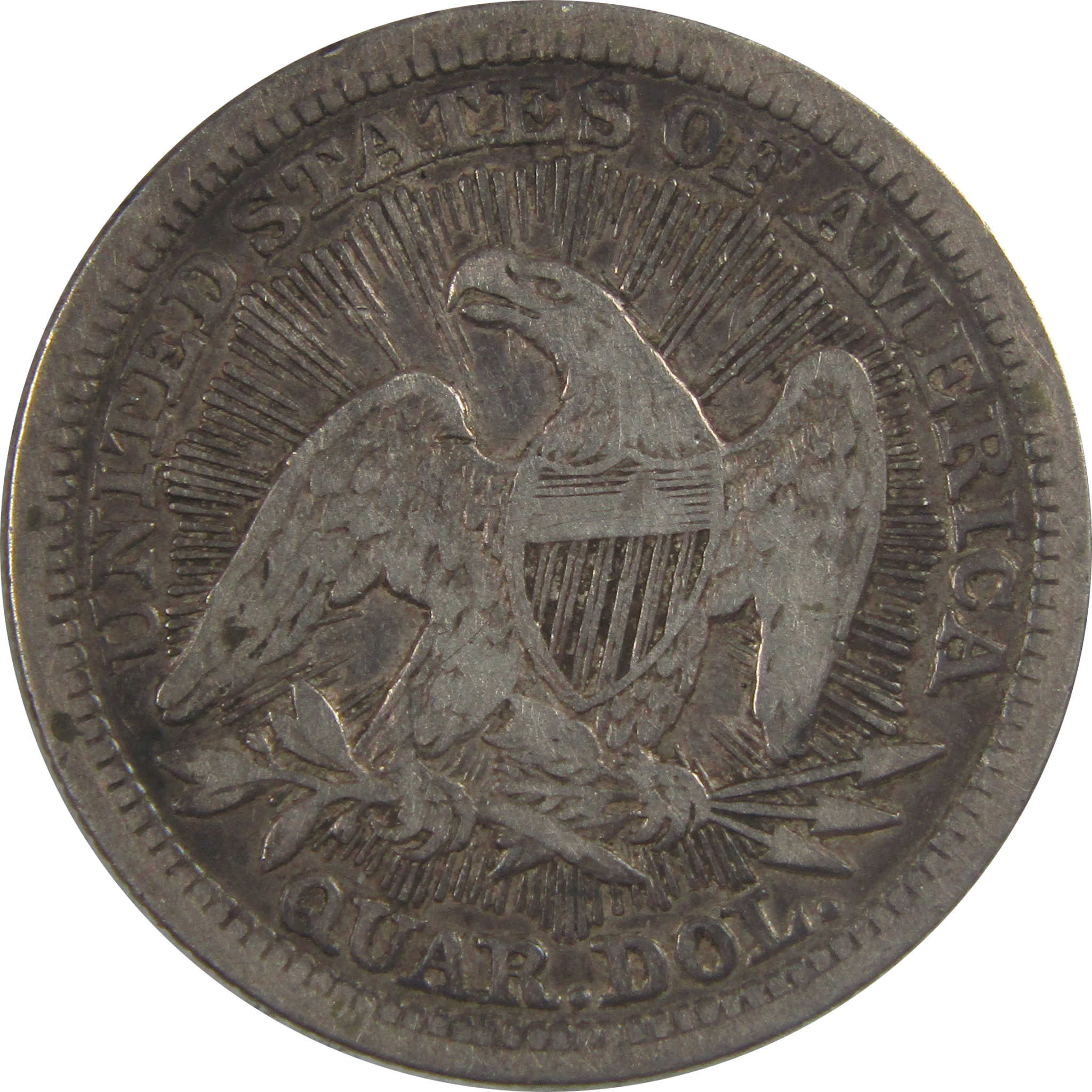 1853 Arrows and Rays Seated Liberty Silver 25c VF Very Fine SKU:I24611