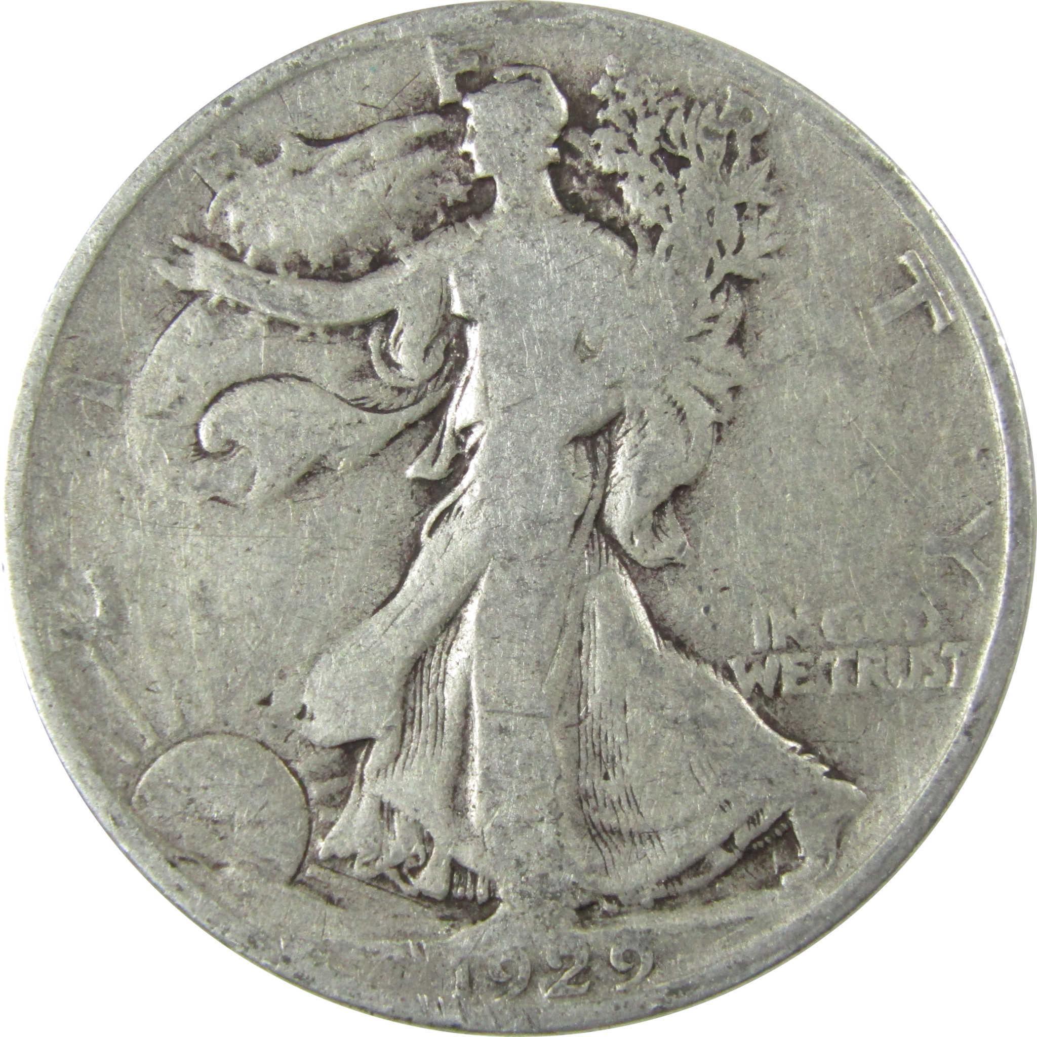 1929 S Liberty Walking Silver Half Dollar VG Very Good SKU:CP508