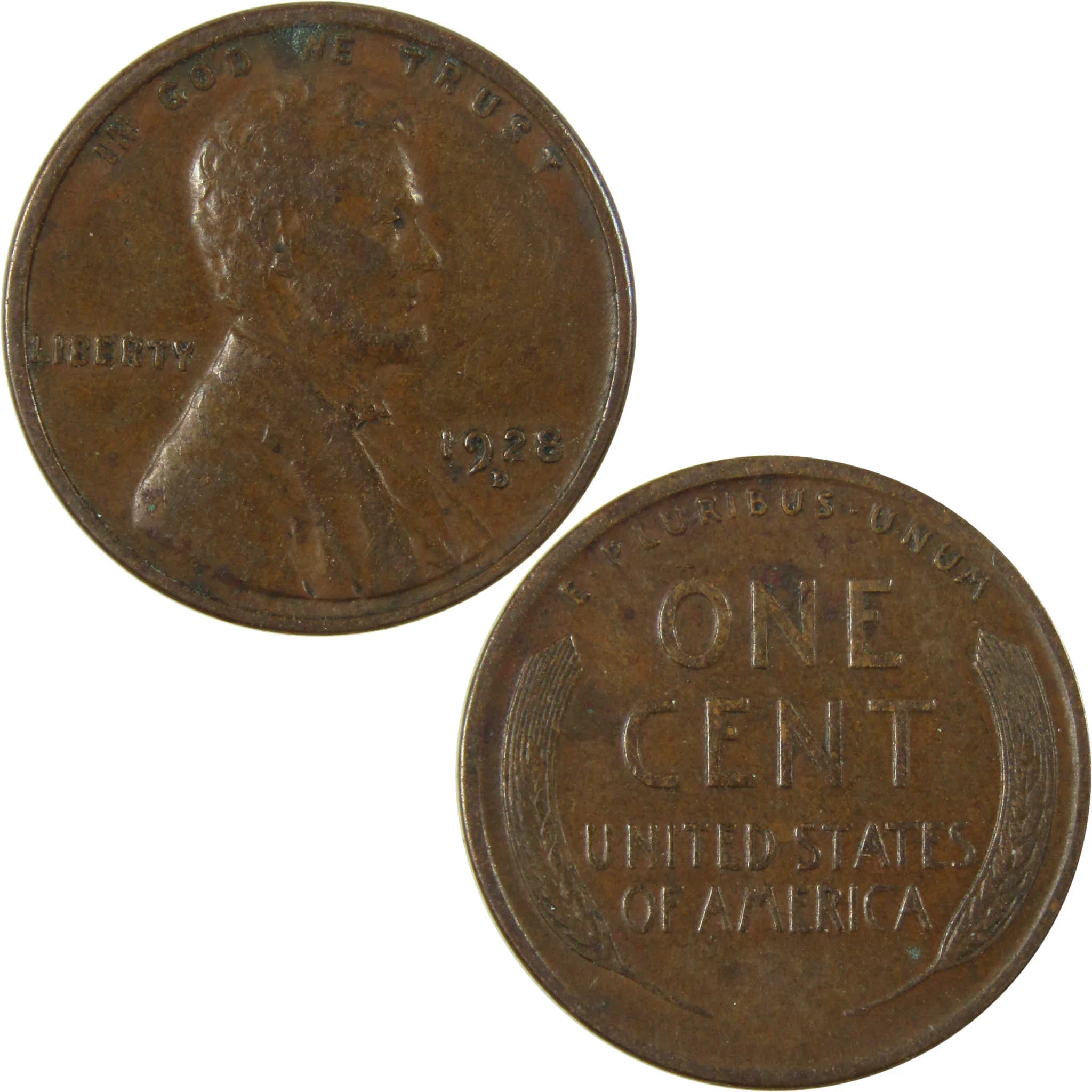 1928 D Lincoln Wheat Cent VF Very Fine Penny 1c Coin SKU:I27627
