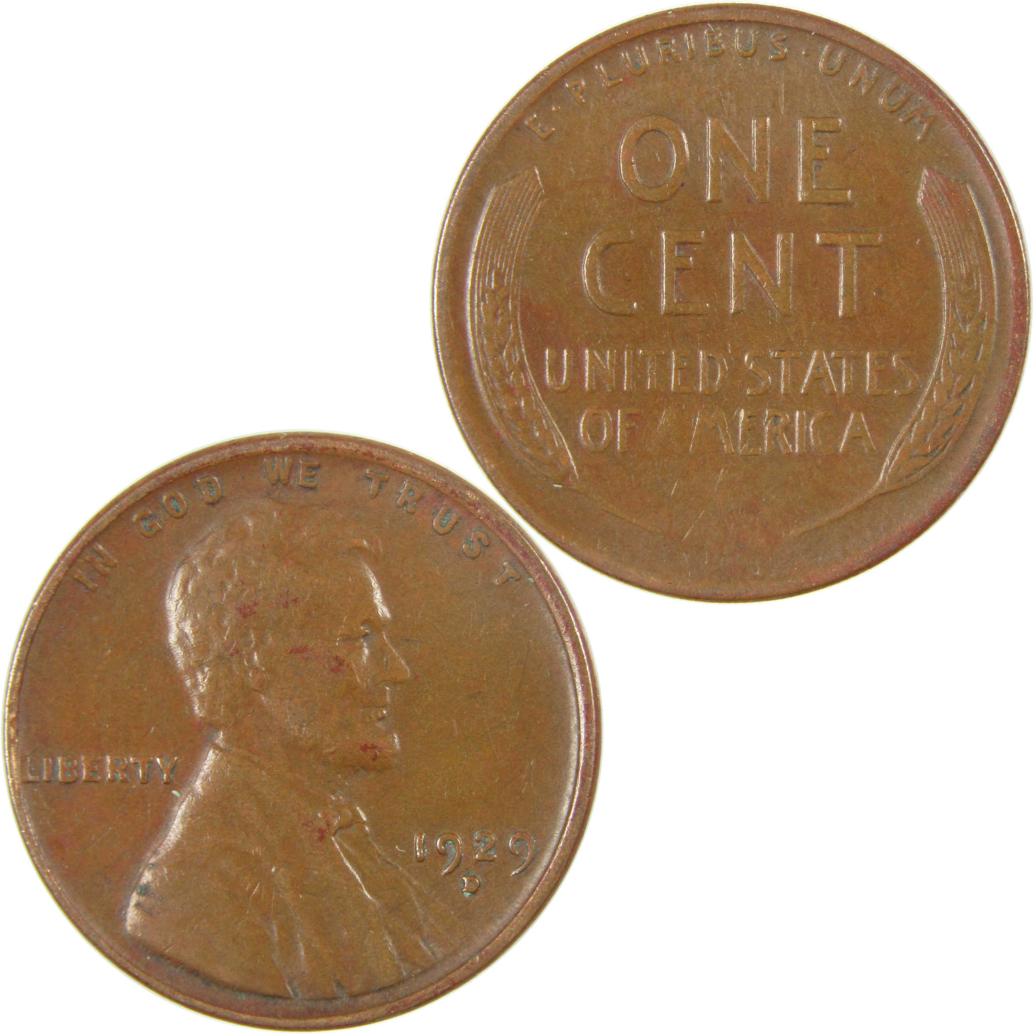 1929 D Lincoln Wheat Cent VF Very Fine Penny 1c Coin SKU:I27270