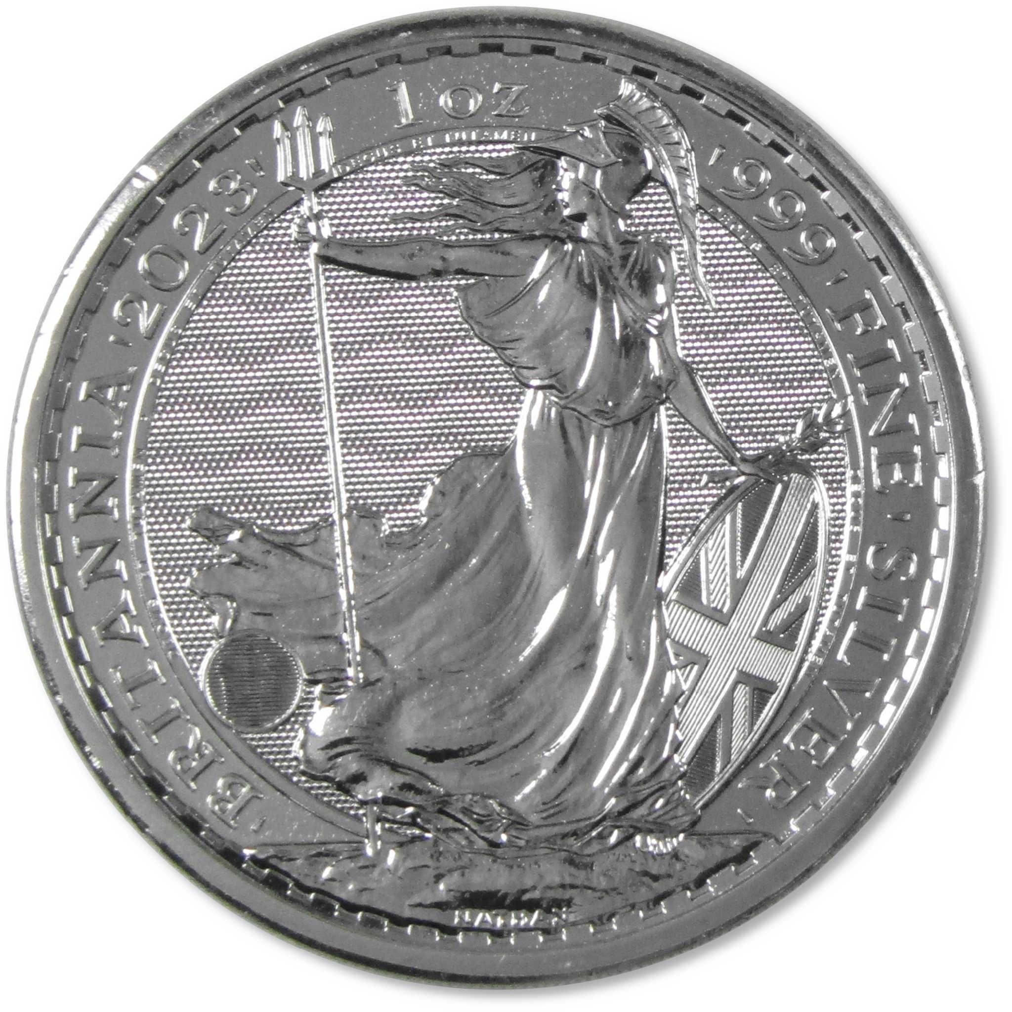 2023 Charles III UK Britannia £2 1 oz .999 Silver BU Uncirculated