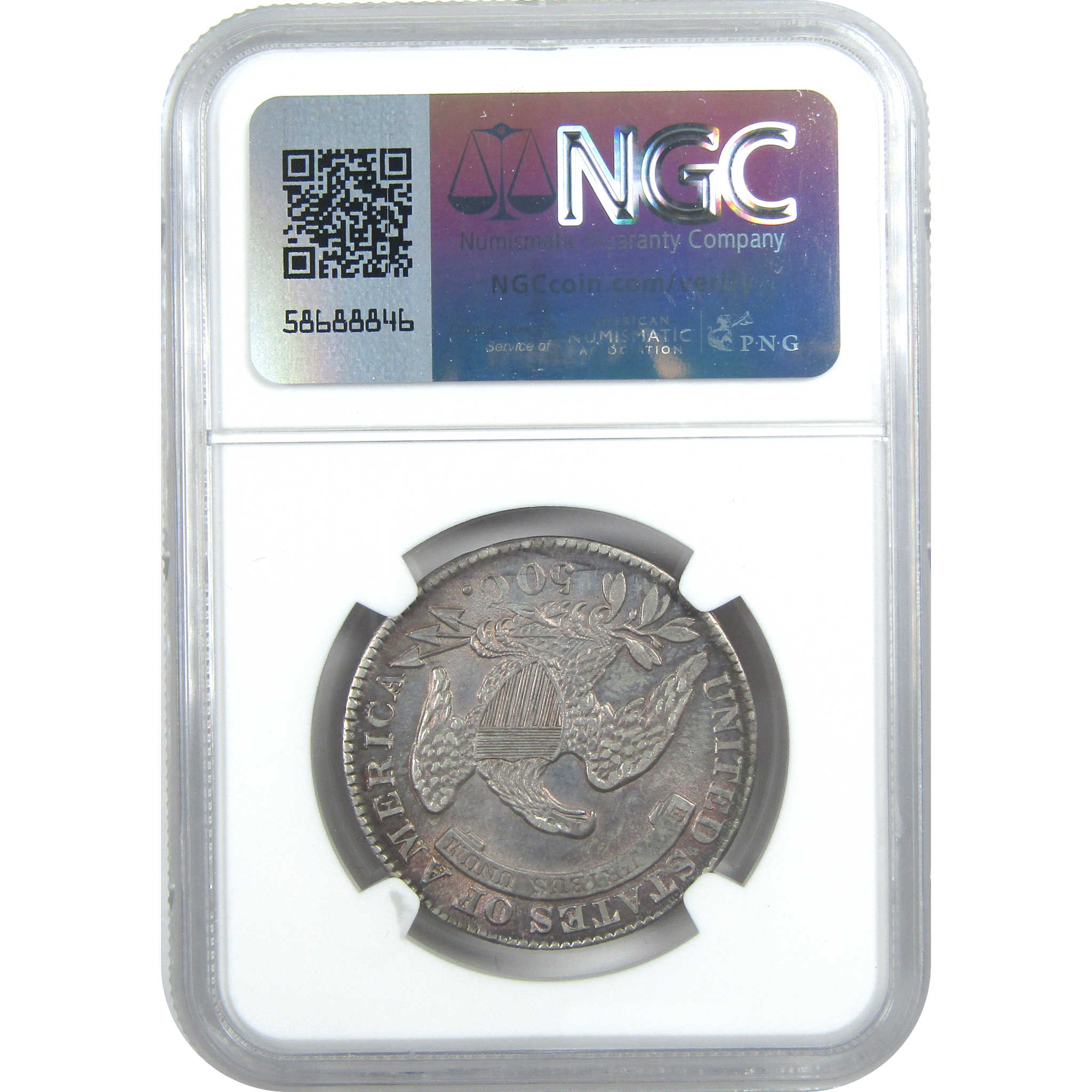 1832 Small Ltr Capped Bust Half Dollar AU 50 NGC Silver SKU:CPC8508