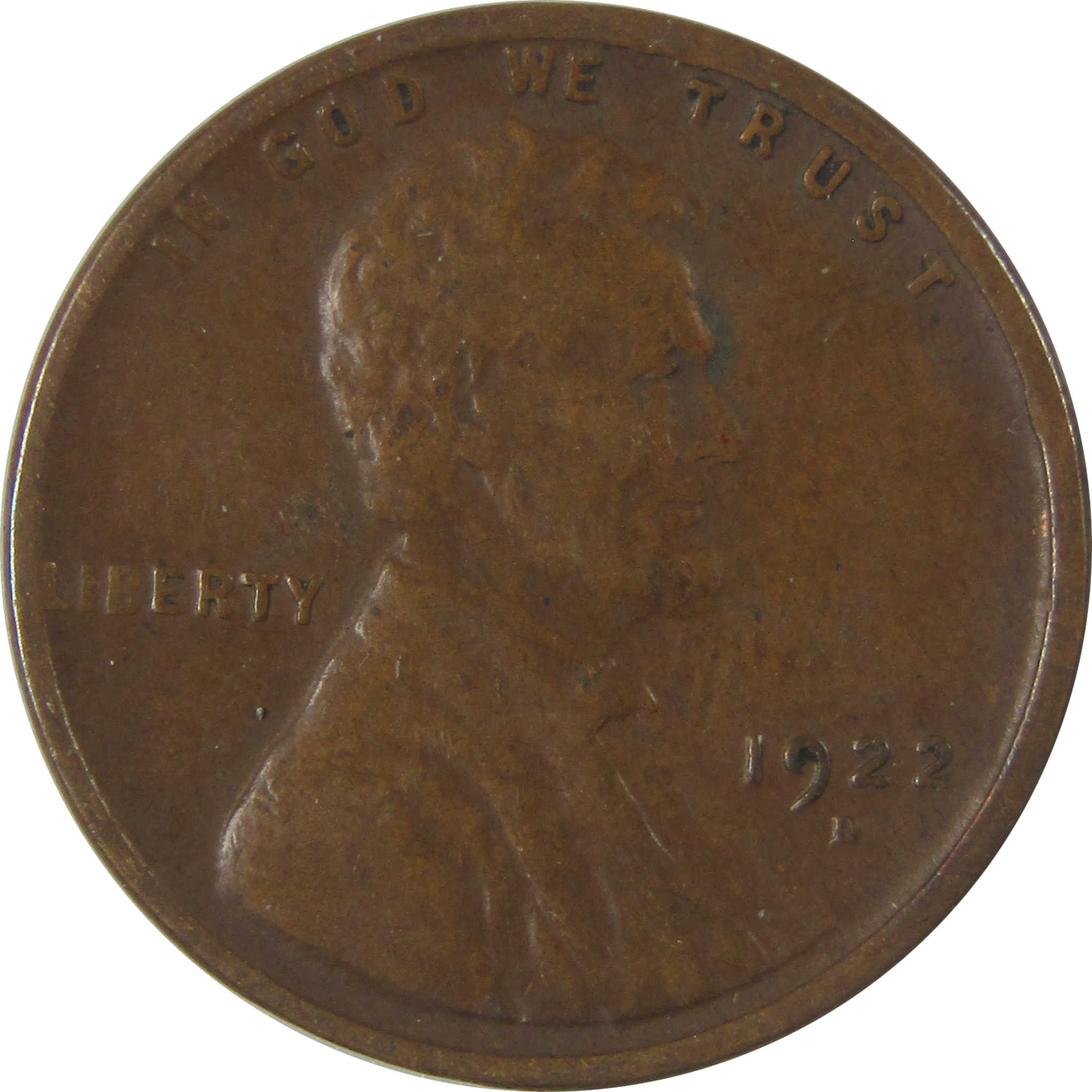 1922 D Lincoln Wheat Cent F Fine Penny 1c Coin SKU:I25335