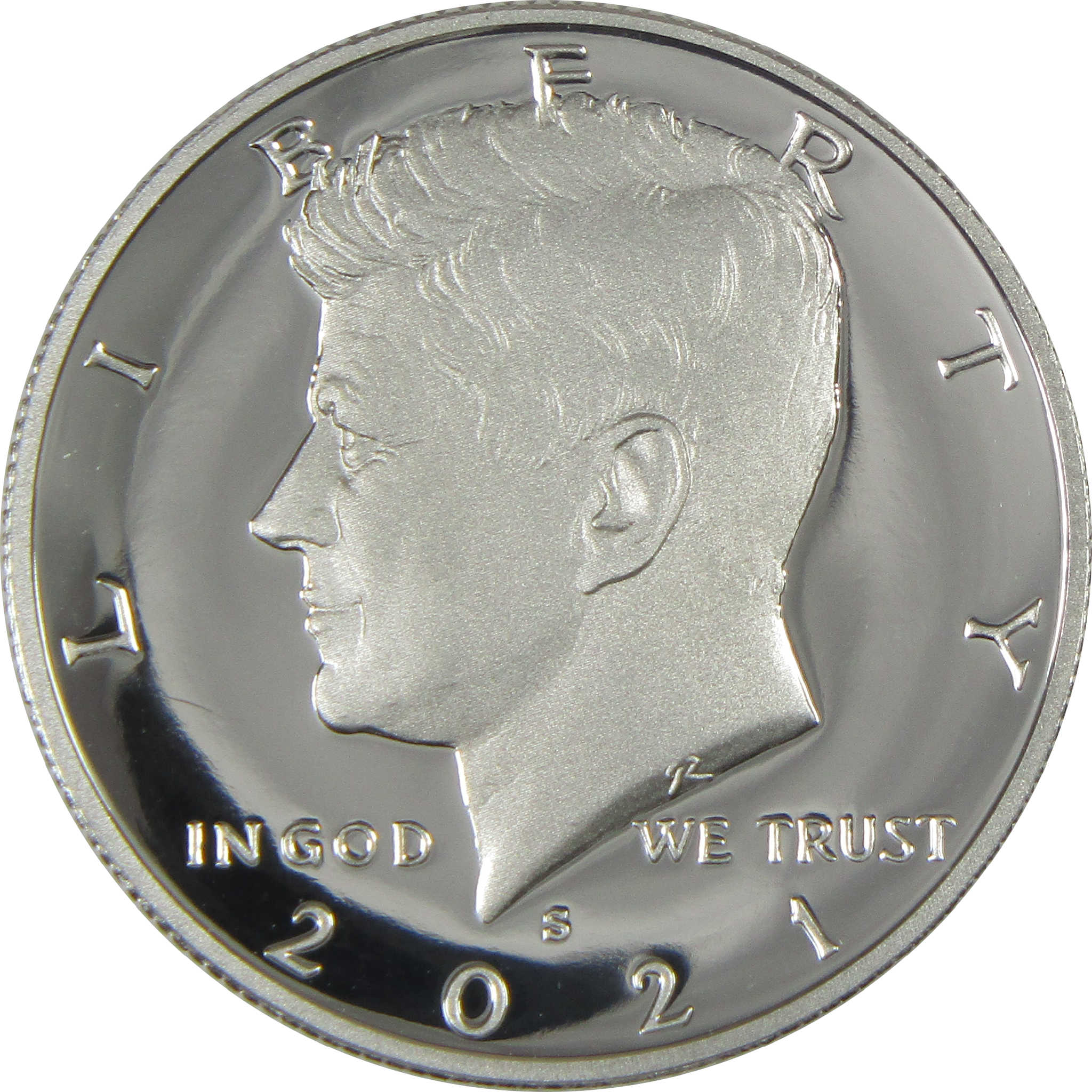 2021 S Kennedy Half Dollar Choice Proof .999 Silver 50c Coin