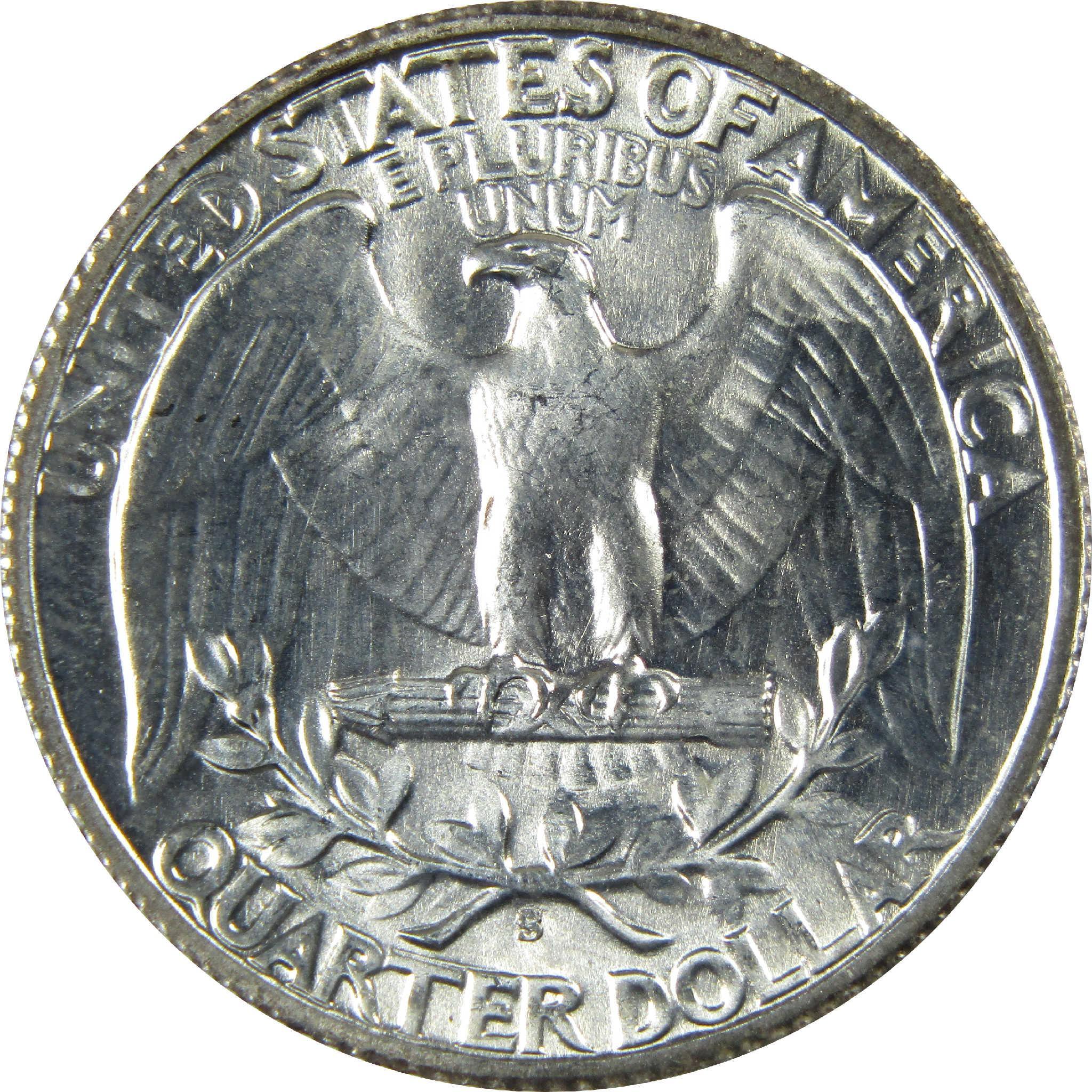 1942 S Washington Silver Quarter BU Choice Uncirculated Mint State
