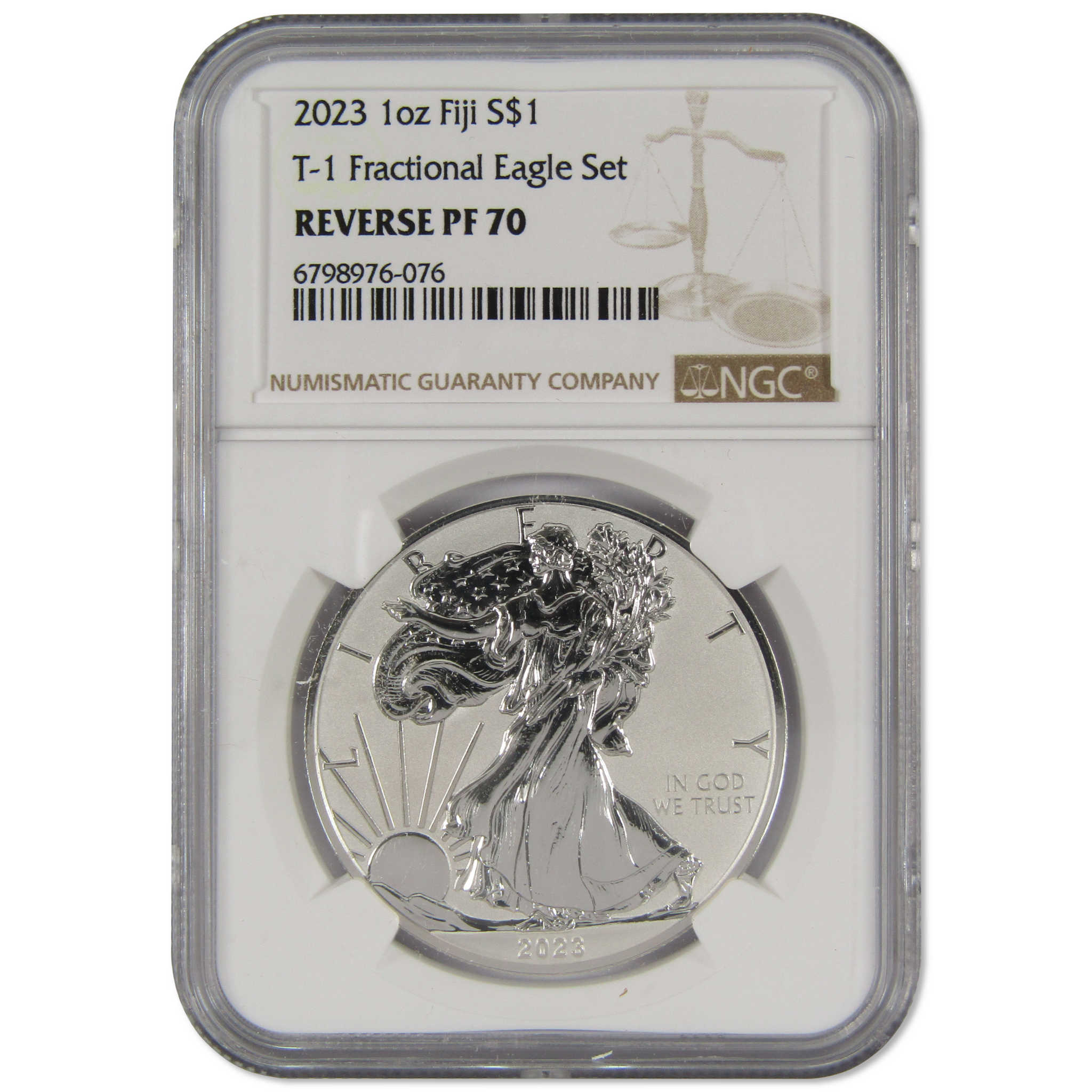 2023 Fiji Fractional Silver Eagle 4pc Set Reverse PF 70 NGC SKU:OPC102