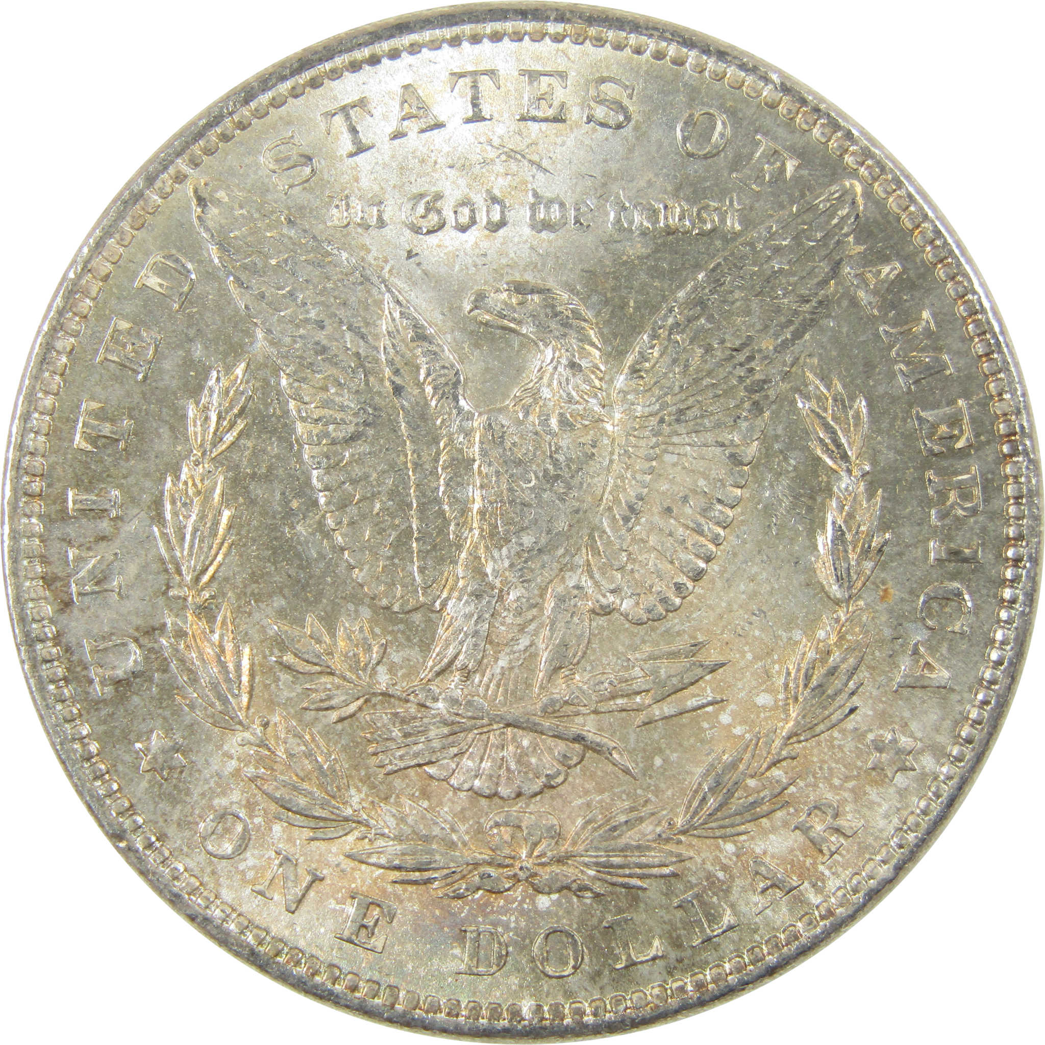 1889 Morgan Silver Dollar Uncirculated Toned Reverse SKU:I25192
