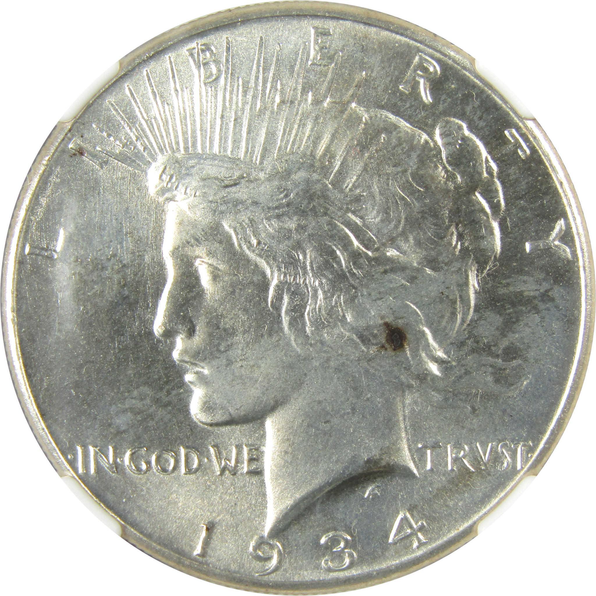 1934 Peace Silver Dollar MS 64 NGC Uncirculated $1 Coin SKU:I26023