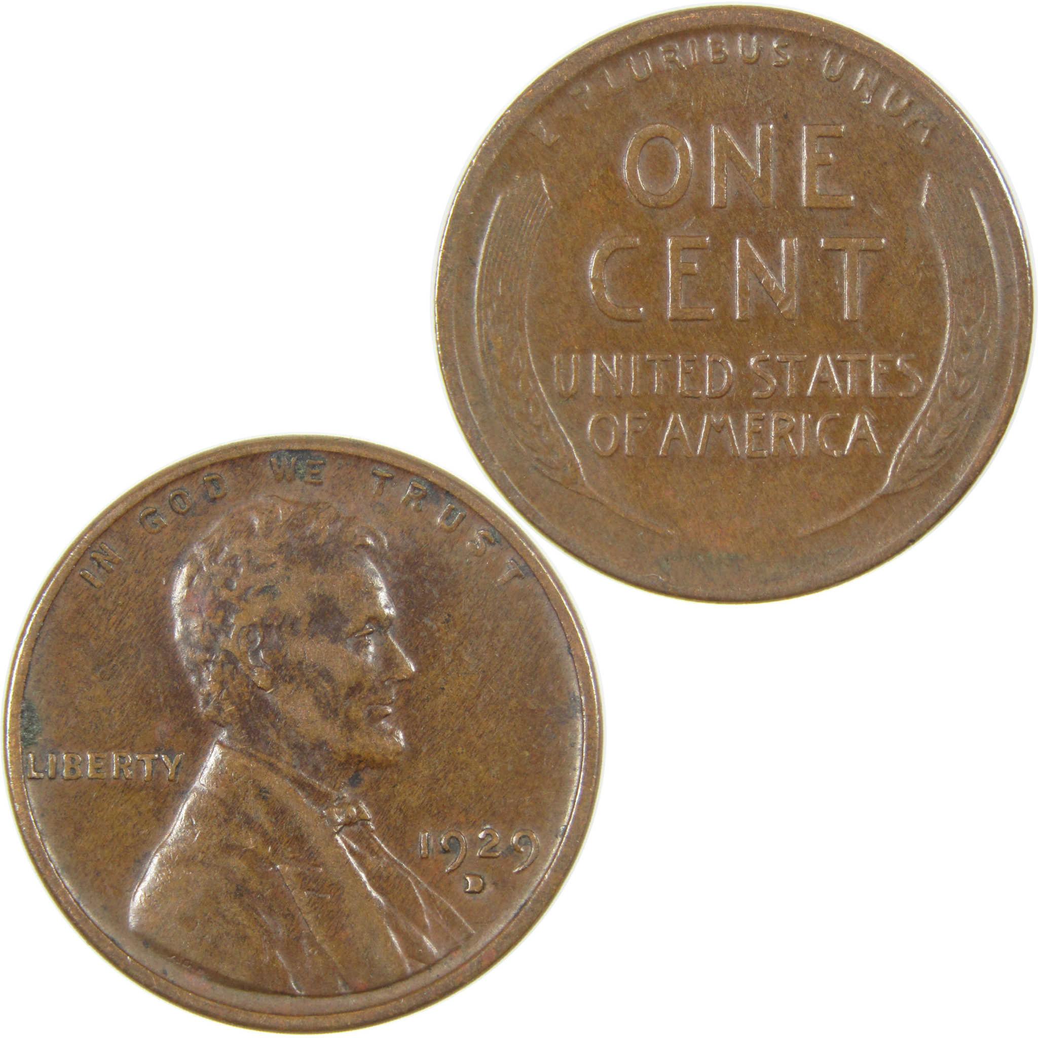 1929 D Lincoln Wheat Cent VF Very Fine Penny 1c Coin SKU:I27278
