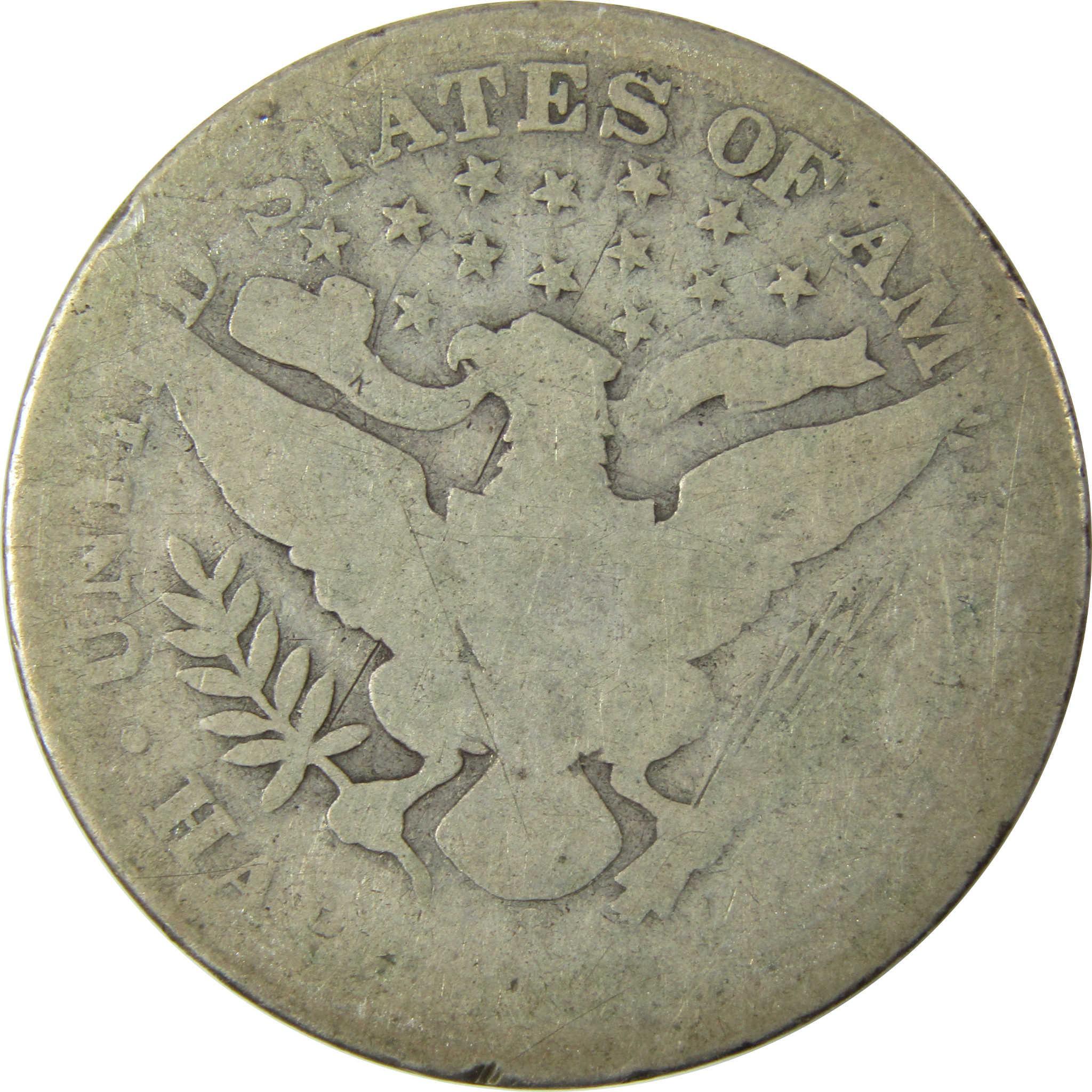 1904 S Barber Silver 50c AG About Good Details 50c CoinSKU:CP1484