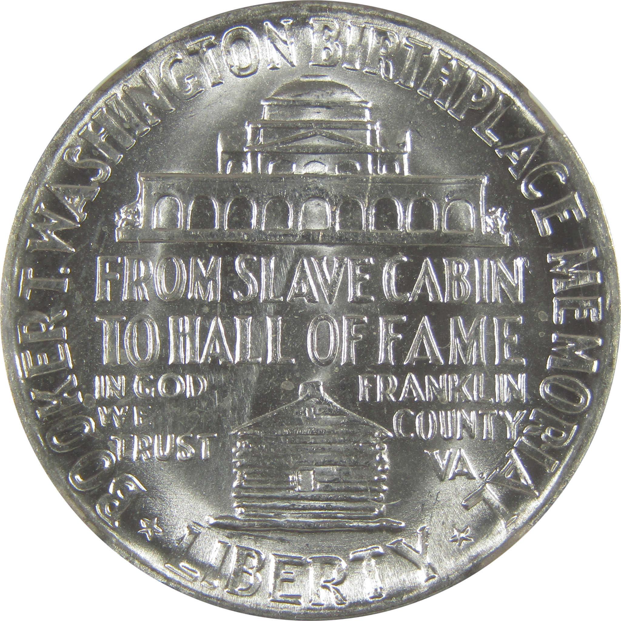 1951 Booker T Washington Commemorative Silver Half Dollar MS 65 NGC