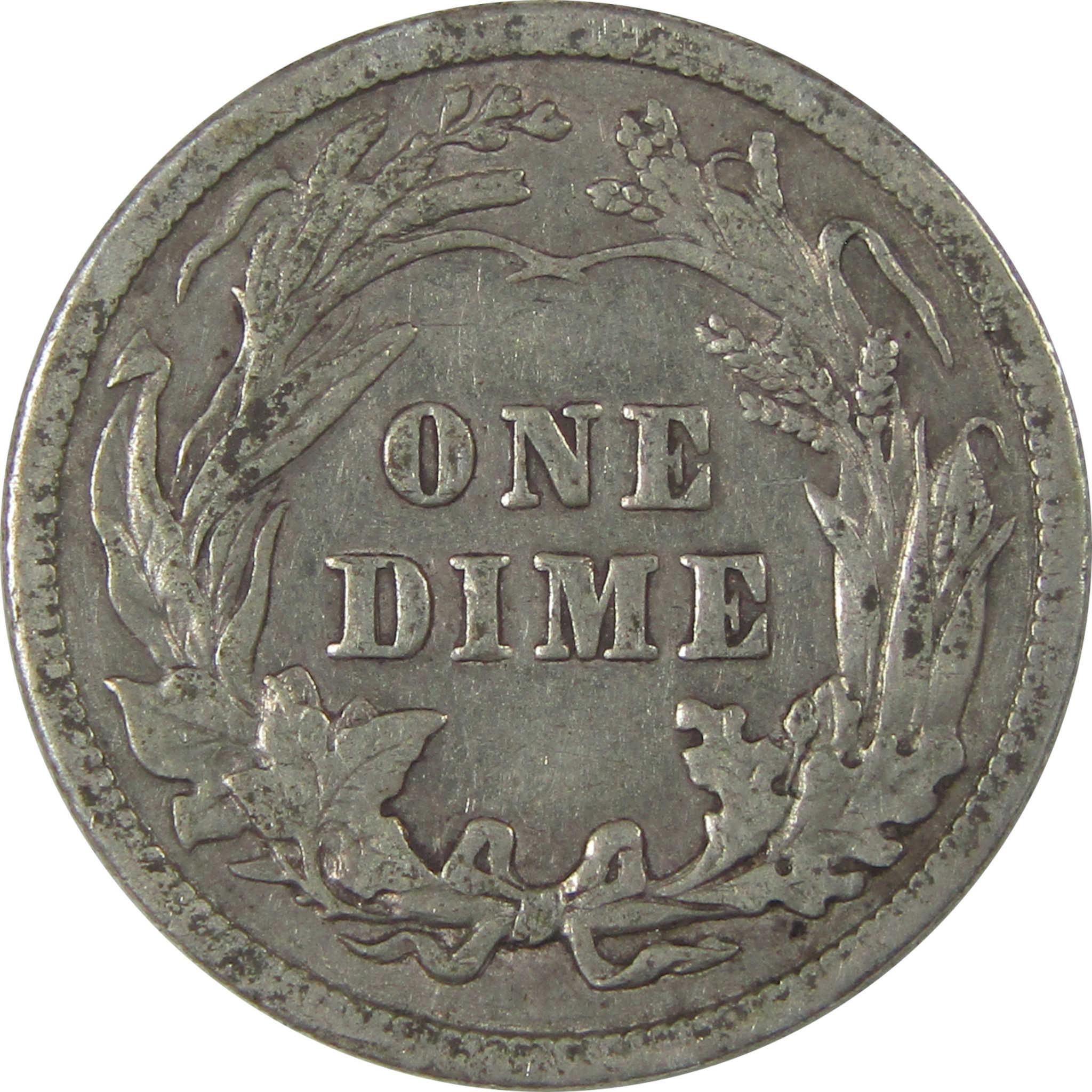 1914 Barber Dime XF EF Extremely Fine Silver 10c Coin SKU:I21106