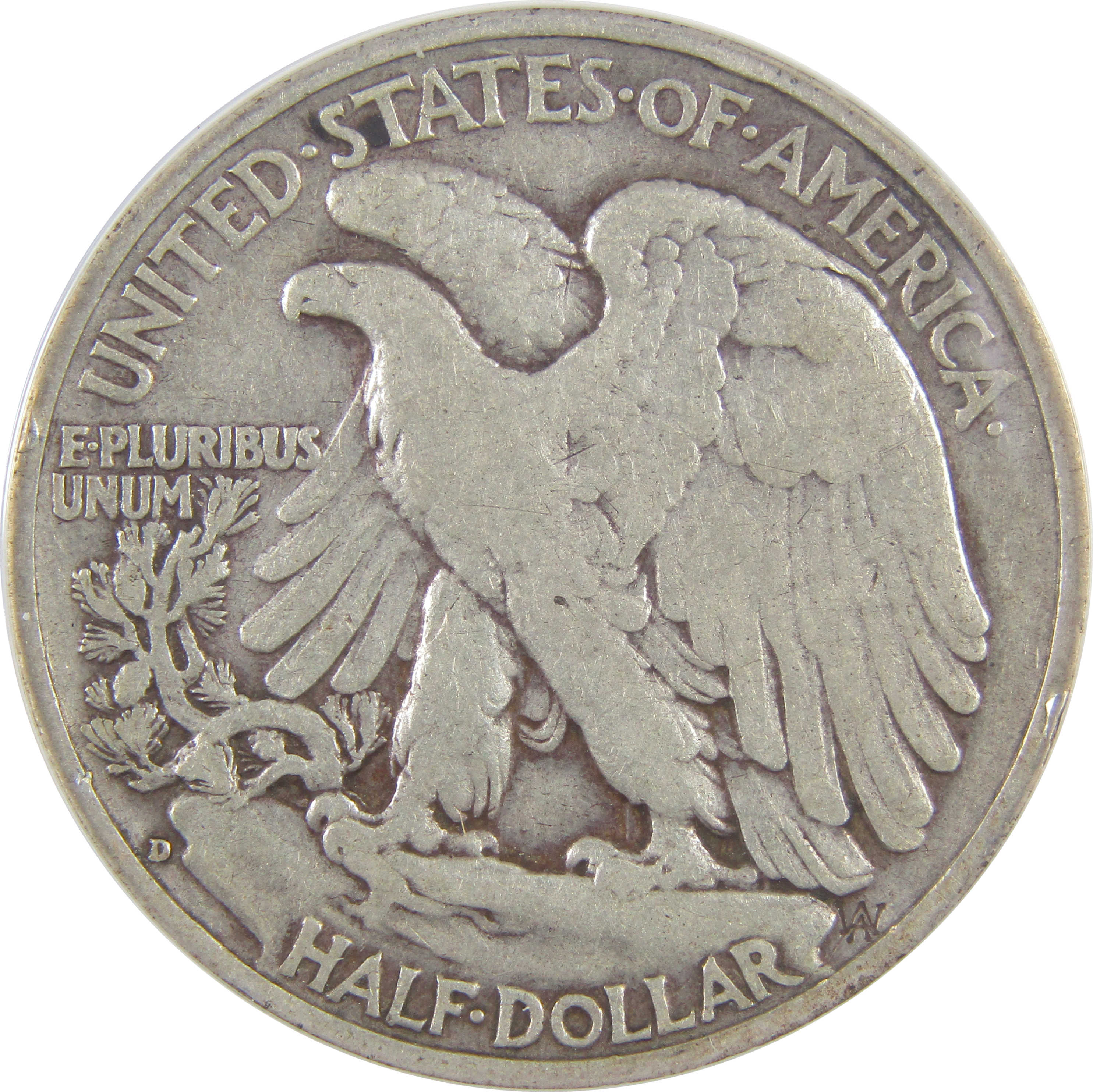 1938 D Liberty Walking Half Dollar F 12 ANACS Silver SKU:I18392