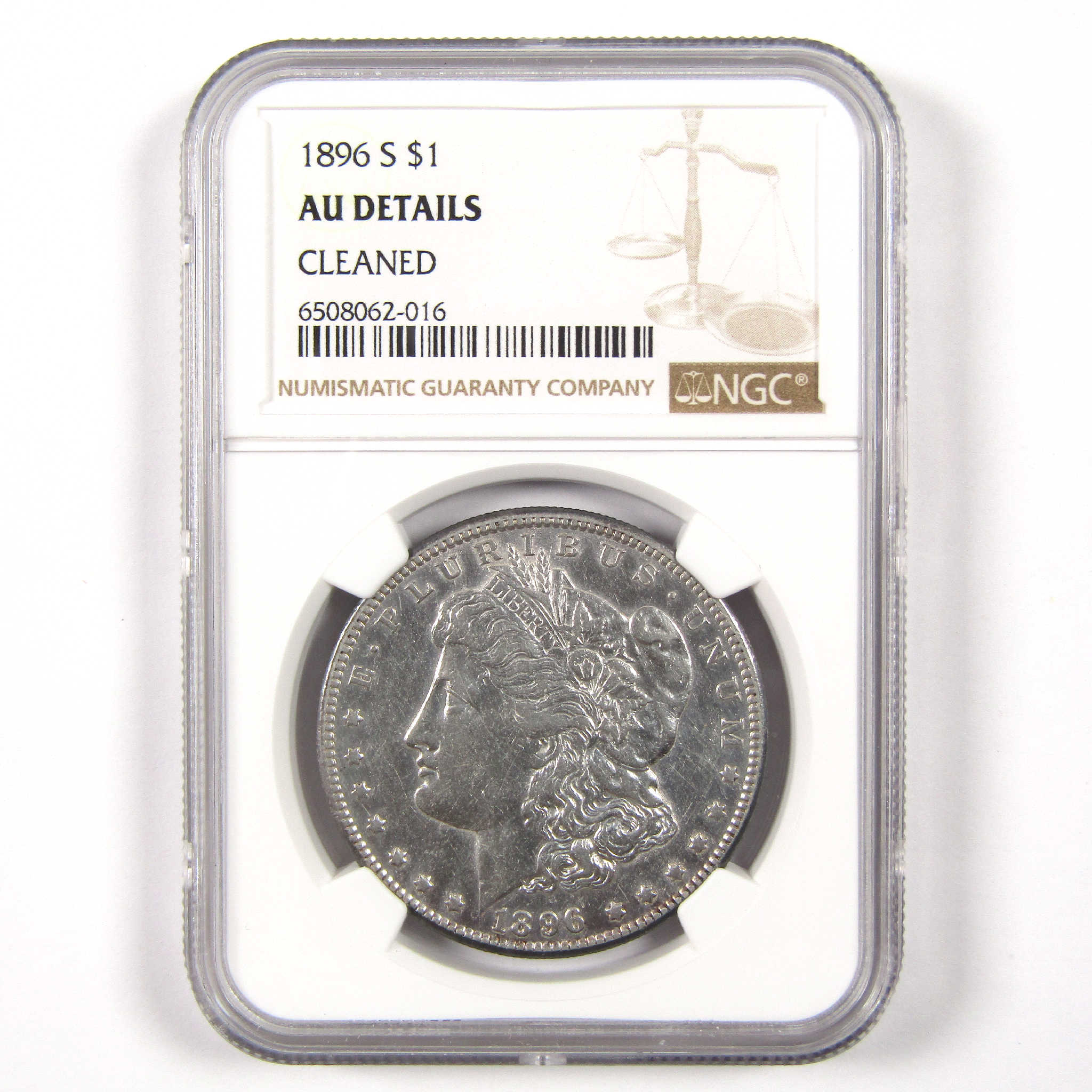 1896 S Morgan Dollar AU Details NGC Silver $1 Coin SKU:I11365 - Morgan coin - Morgan silver dollar - Morgan silver dollar for sale - Profile Coins & Collectibles