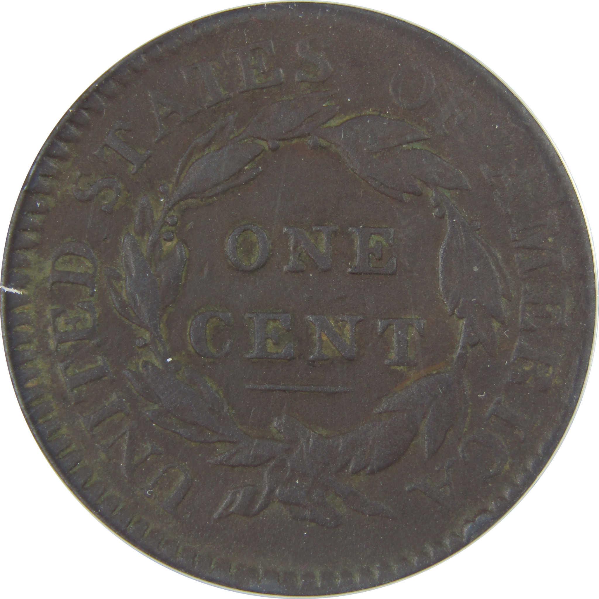 1817 15 Stars Coronet Head Large Cent F 15 Details ANACS SKU:CPC1198