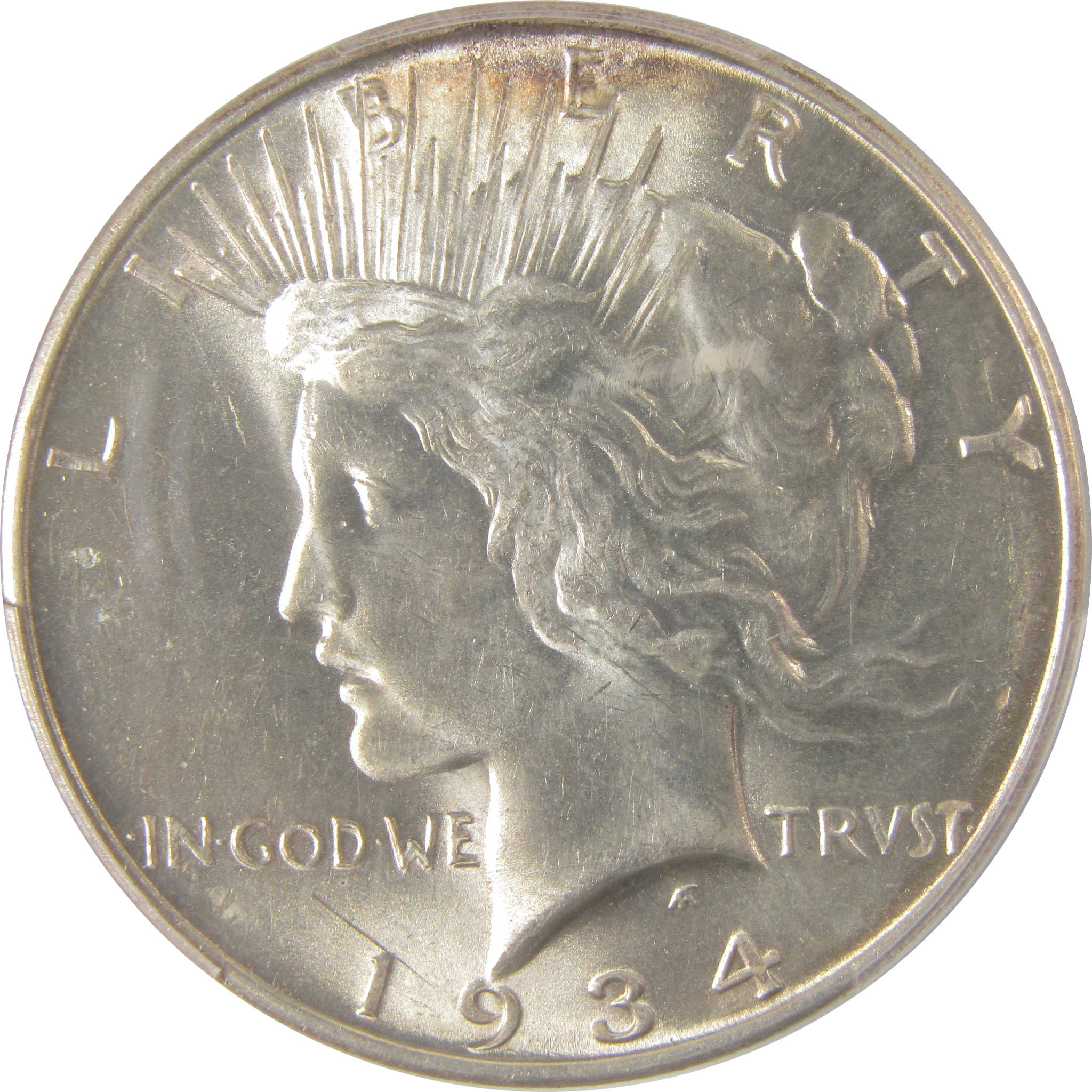 1934 D Peace Dollar MS 63 PCGS Silver Uncirculated $1 Coin SKU:I16714